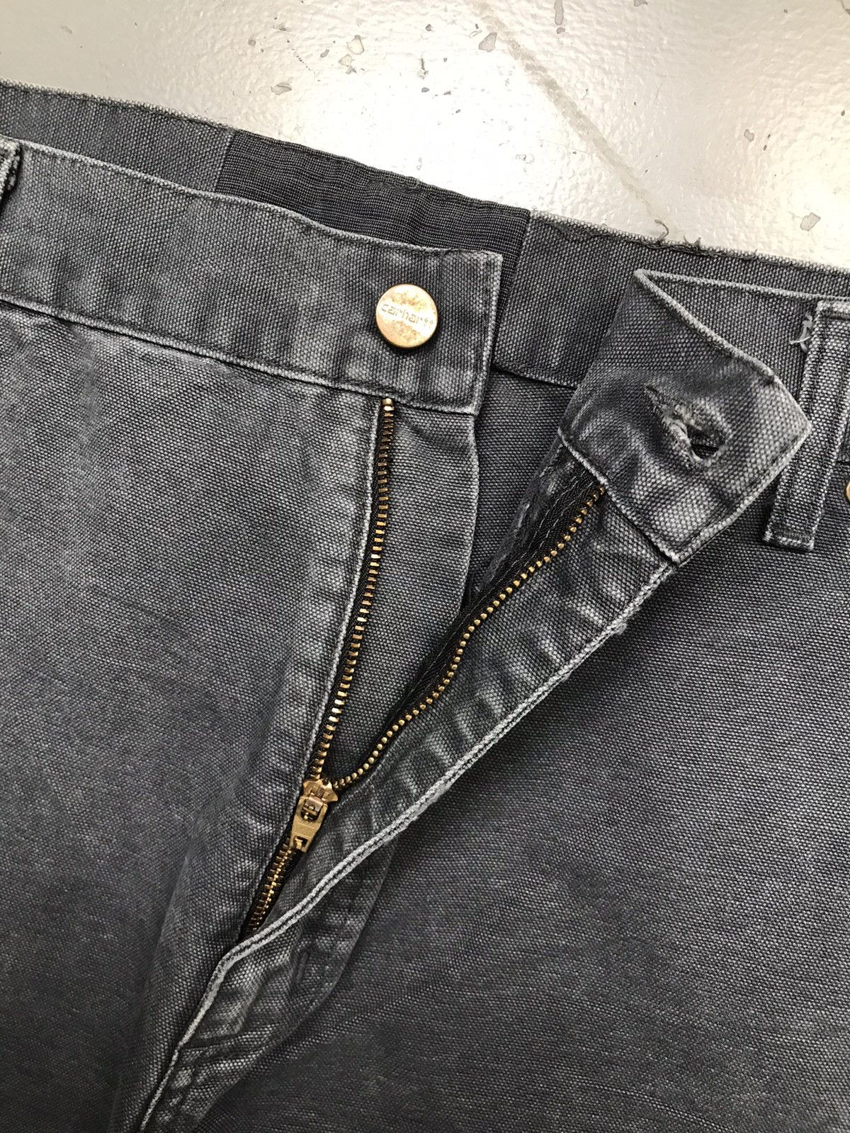 Carhartt Vintage Carhartt repaired carpenter workwear denim Size US 39 - 9 Thumbnail
