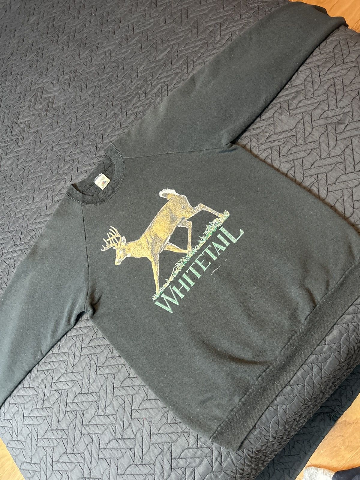 Fruit Of The Loom Vintage hunting crewneck Size US XL / EU 56 / 4 - 4 Thumbnail