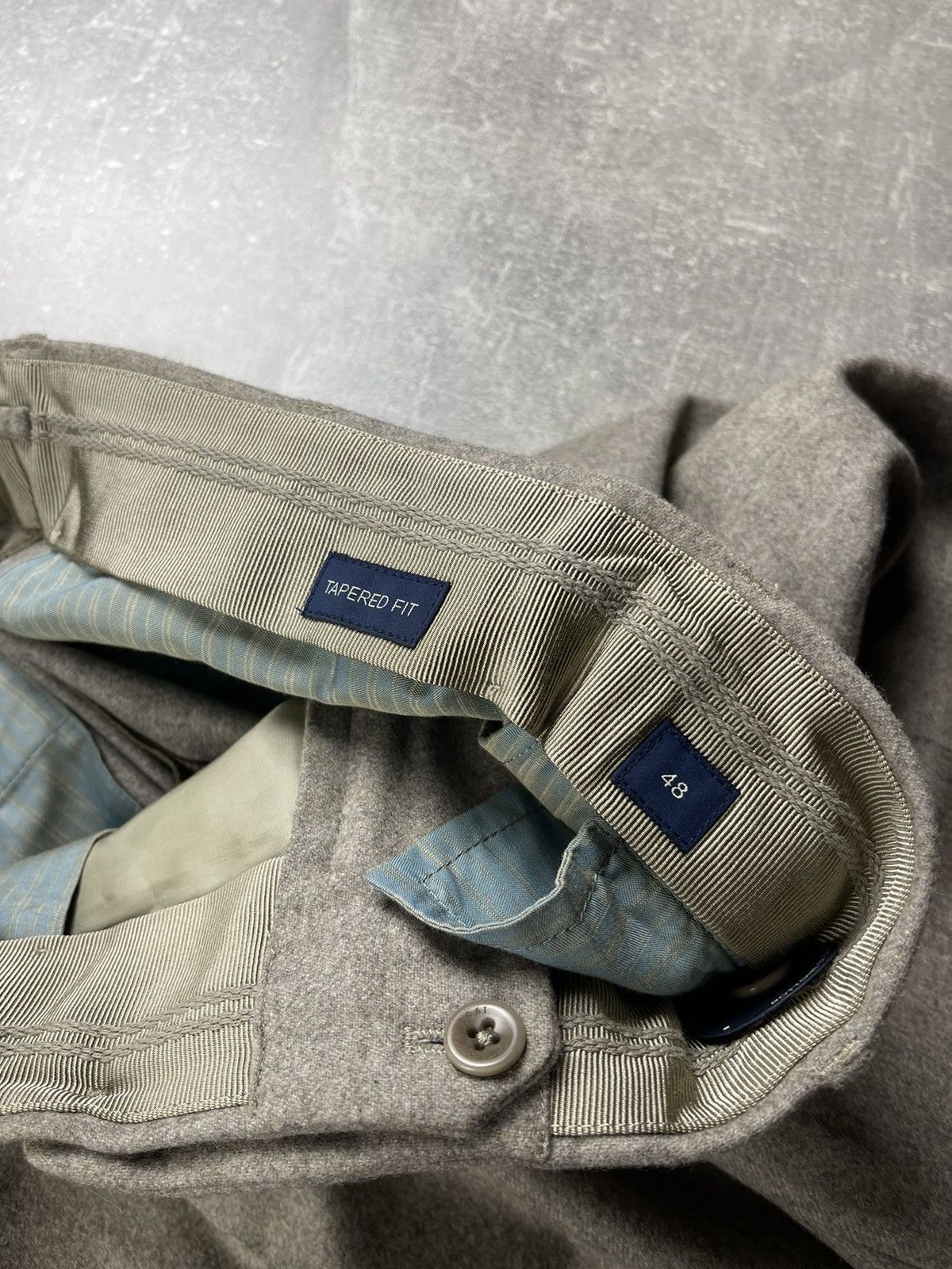 Incotex Incotex NEW Super 100s Tapered Fit Wool Luxury Chino Pants Size US 36 / EU 52 - 11 Thumbnail
