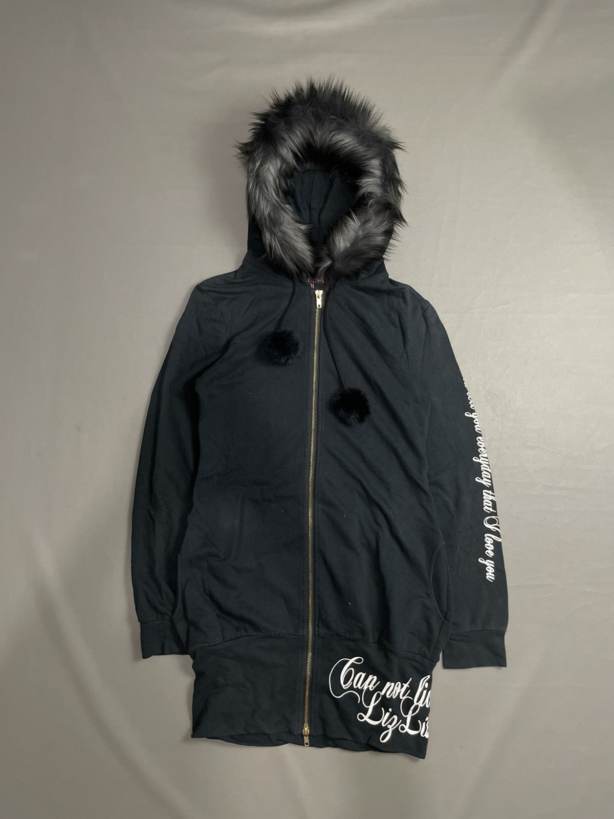 Japanese Brand Lizlisaa Doll Y2k Zip Fur hoodie Size M / US 6-8 / IT 42-44 - 1 Thumbnail