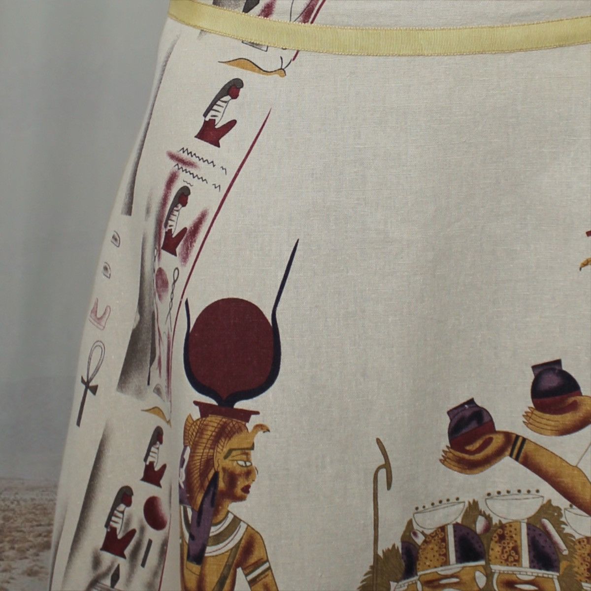 Vintage 🪲ANCIENT EGYPT SKIRT🪲 Size 30" / US 8 / IT 44 - 4 Thumbnail