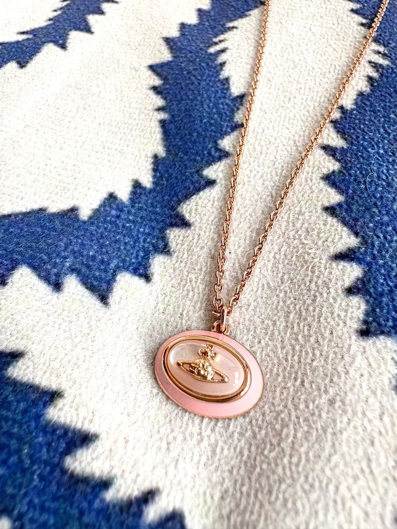Vivienne Westwood Vivienne Westwood Vintage Pink Cat's Eye Stone Saturn Rose Size ONE SIZE - 2 Thumbnail