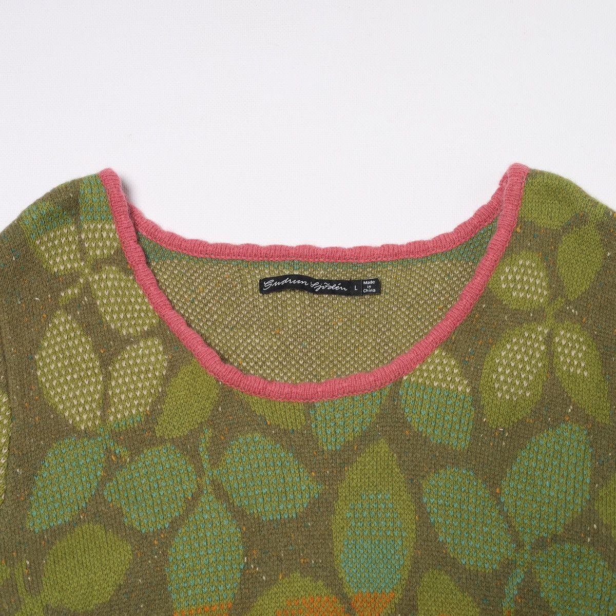 Gudrun Sjoden Gudrun Sjoden Wool Cotton Flowers Floral Print Sweater Top Size L / US 10 / IT 46 - 3 Thumbnail