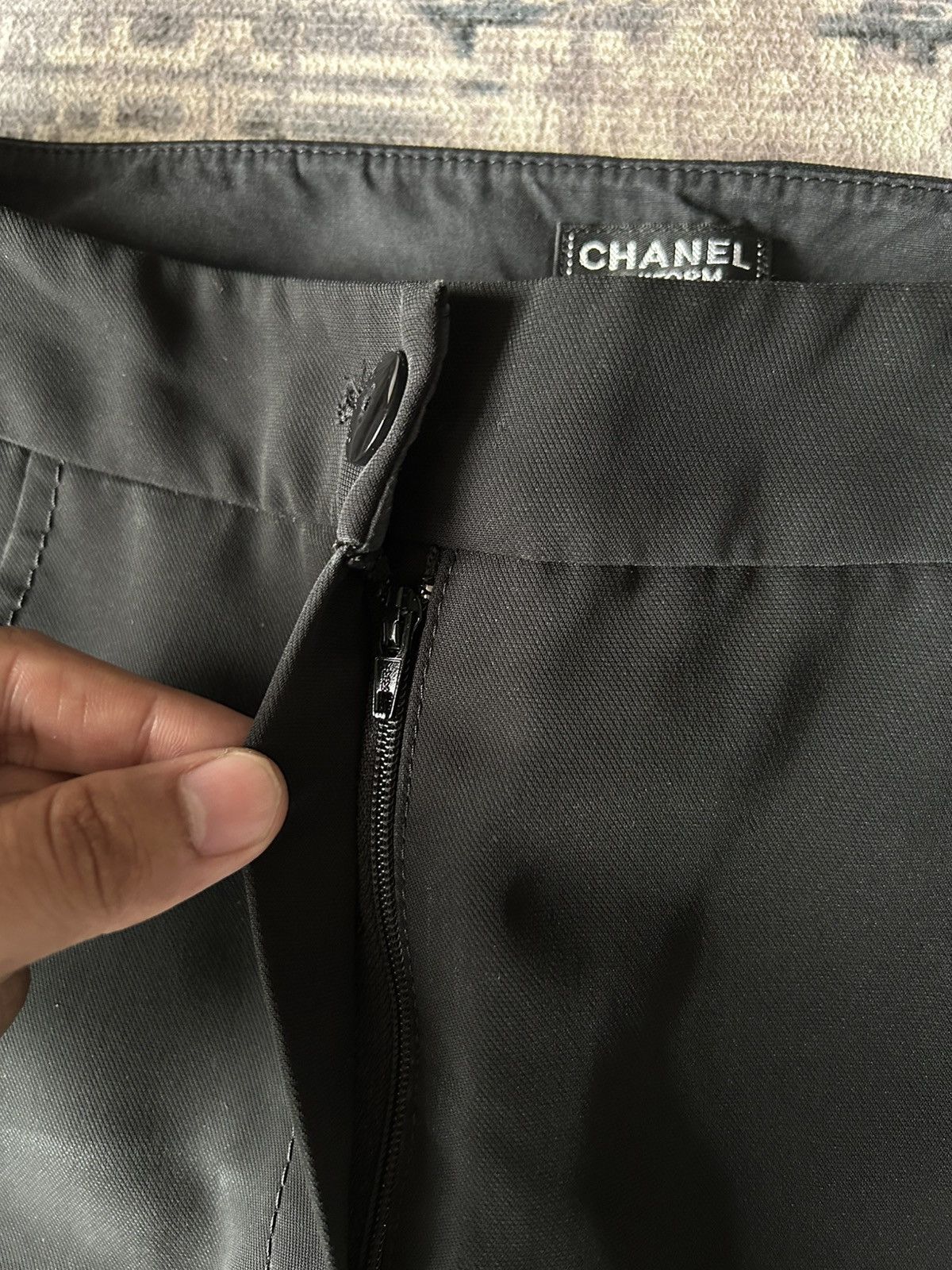 Chanel Vintage Chanel Trousers Black Pants Size 27" / US 4 / IT 40 - 12 Thumbnail