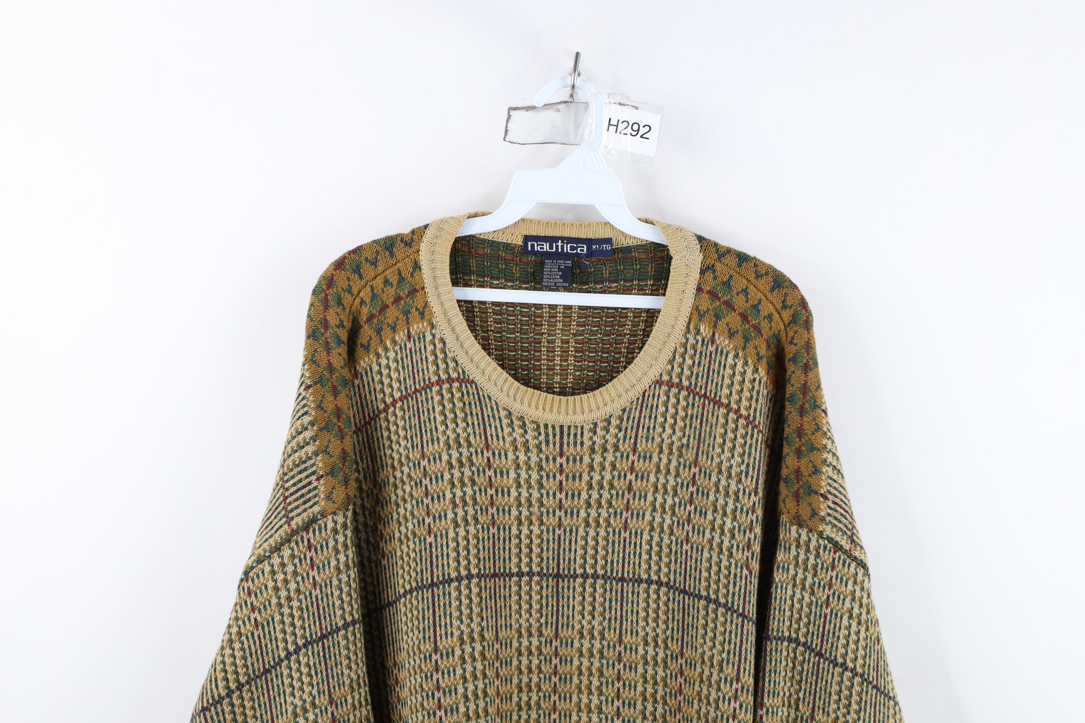 Nautica Vintage 90s Nautica Heavyweight Cotton Knit Sweater Size US XL / EU 56 / 4 - 2 Thumbnail