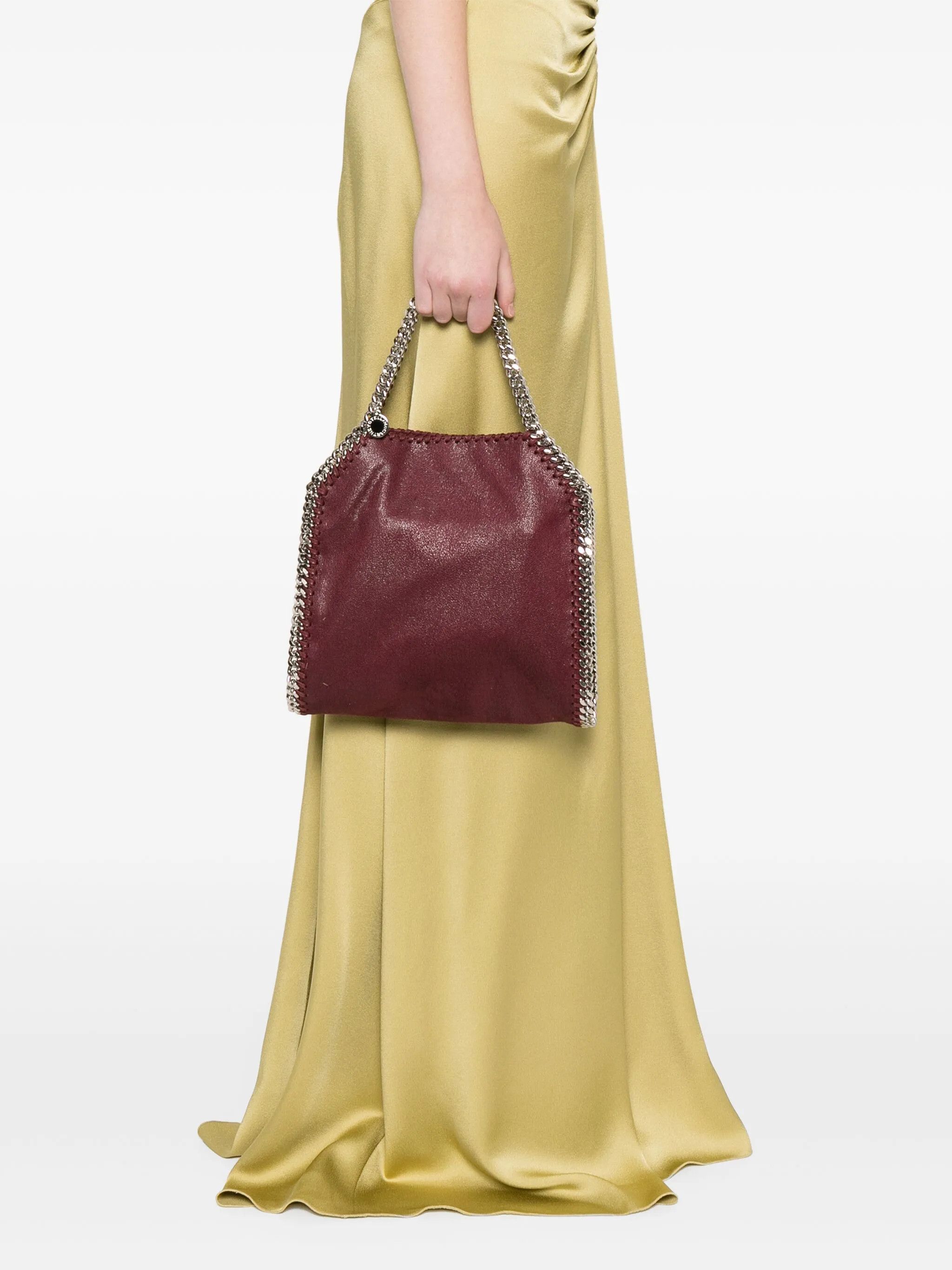 Stella McCartney os11x1225 Size: OS / Mini Falabella Tote Bag in Burgundy Size ONE SIZE - 2 Thumbnail