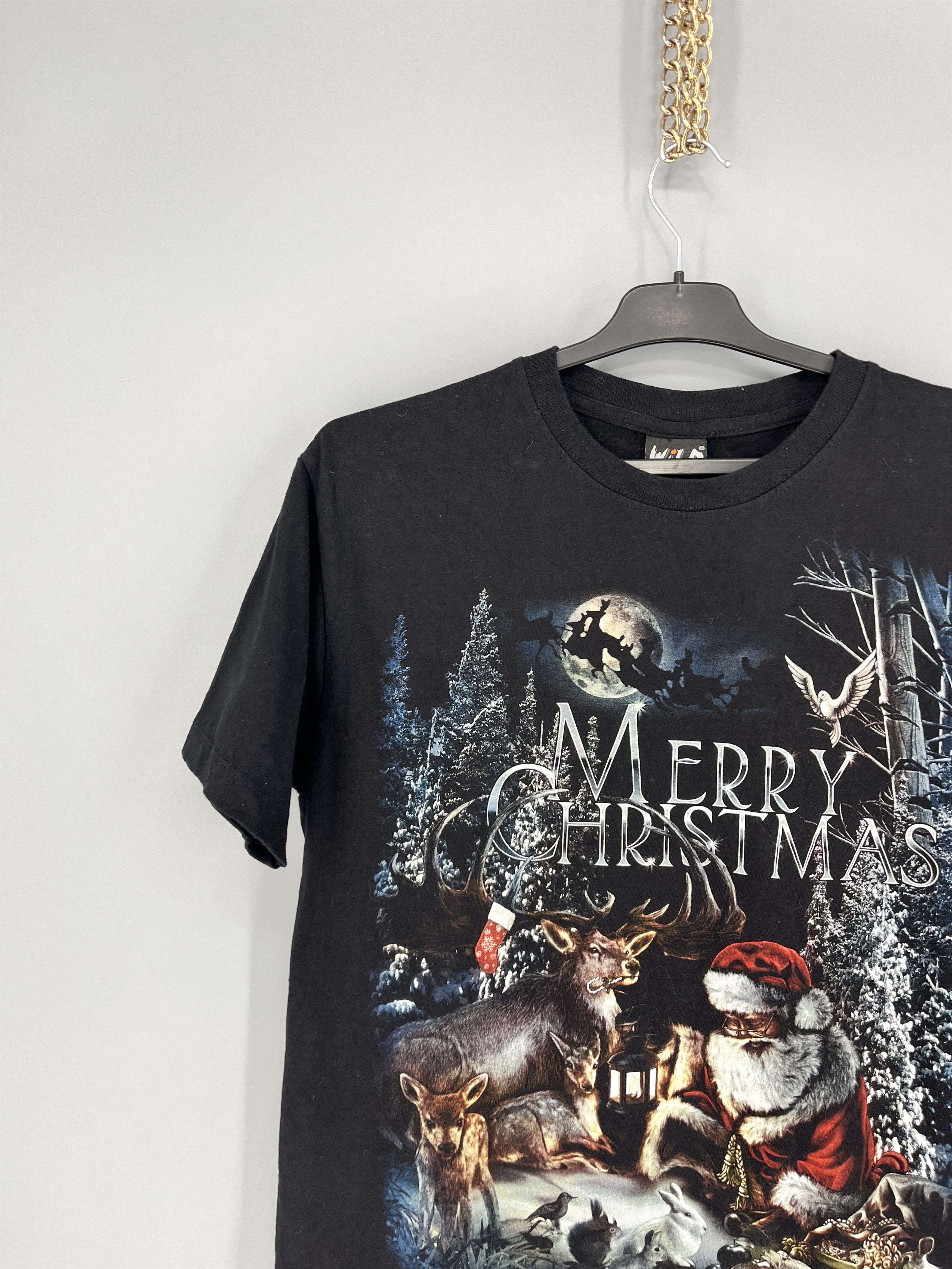 Band Tees Vintage Y2K Merry Christmas WILD Hevy Matal Streetwear Size US M / EU 48-50 / 2 - 4 Thumbnail