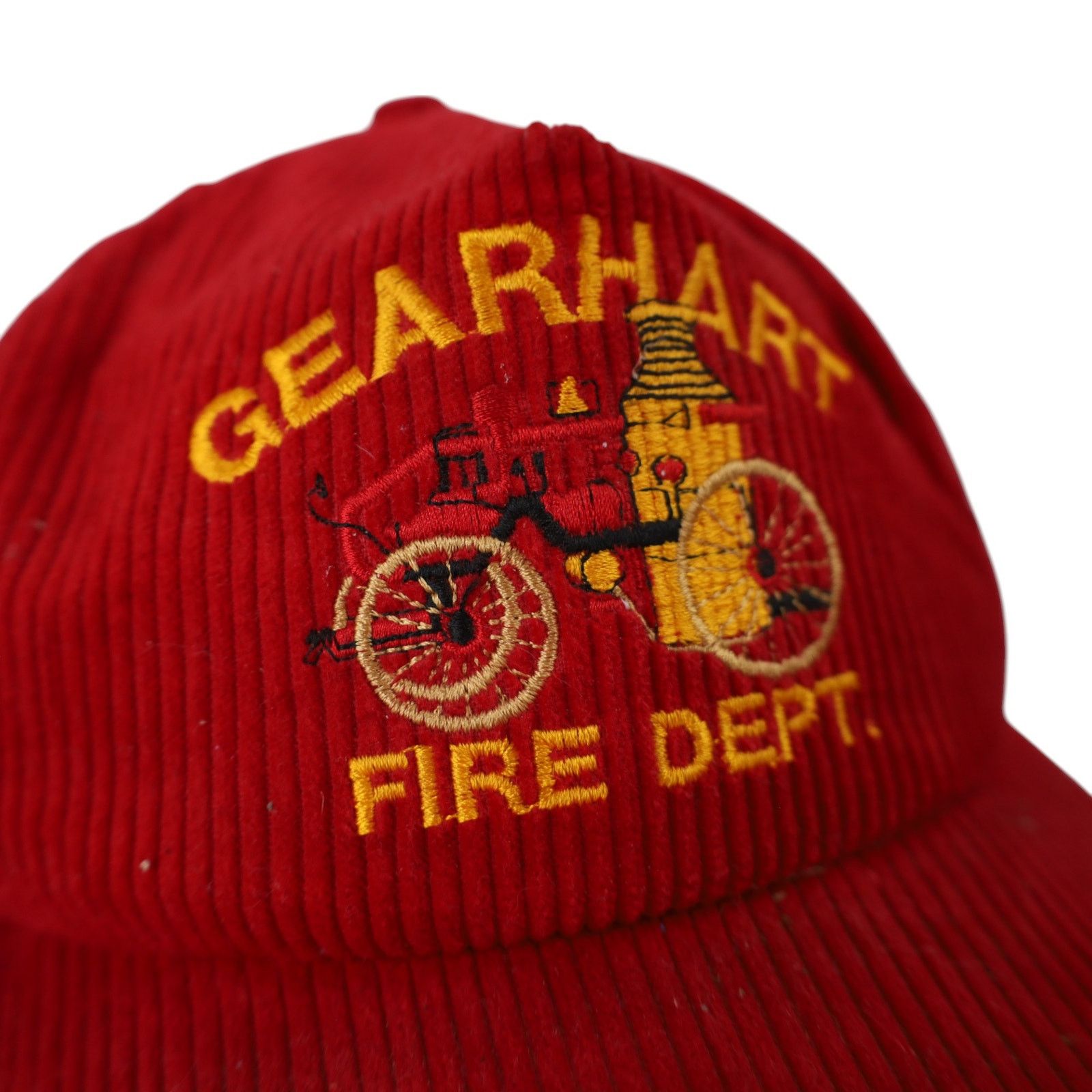Vintage True Vintage Gearhart Fire Dept Corduroy Trucker Hat Size ONE SIZE - 3 Thumbnail