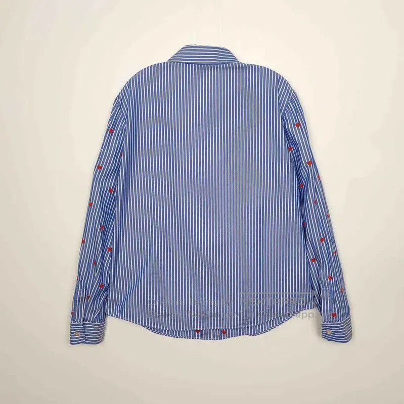 Valentino Valentino Blue Striped Cotton Shirt for Women . Size M / US 6-8 / IT 42-44 - 2 Thumbnail