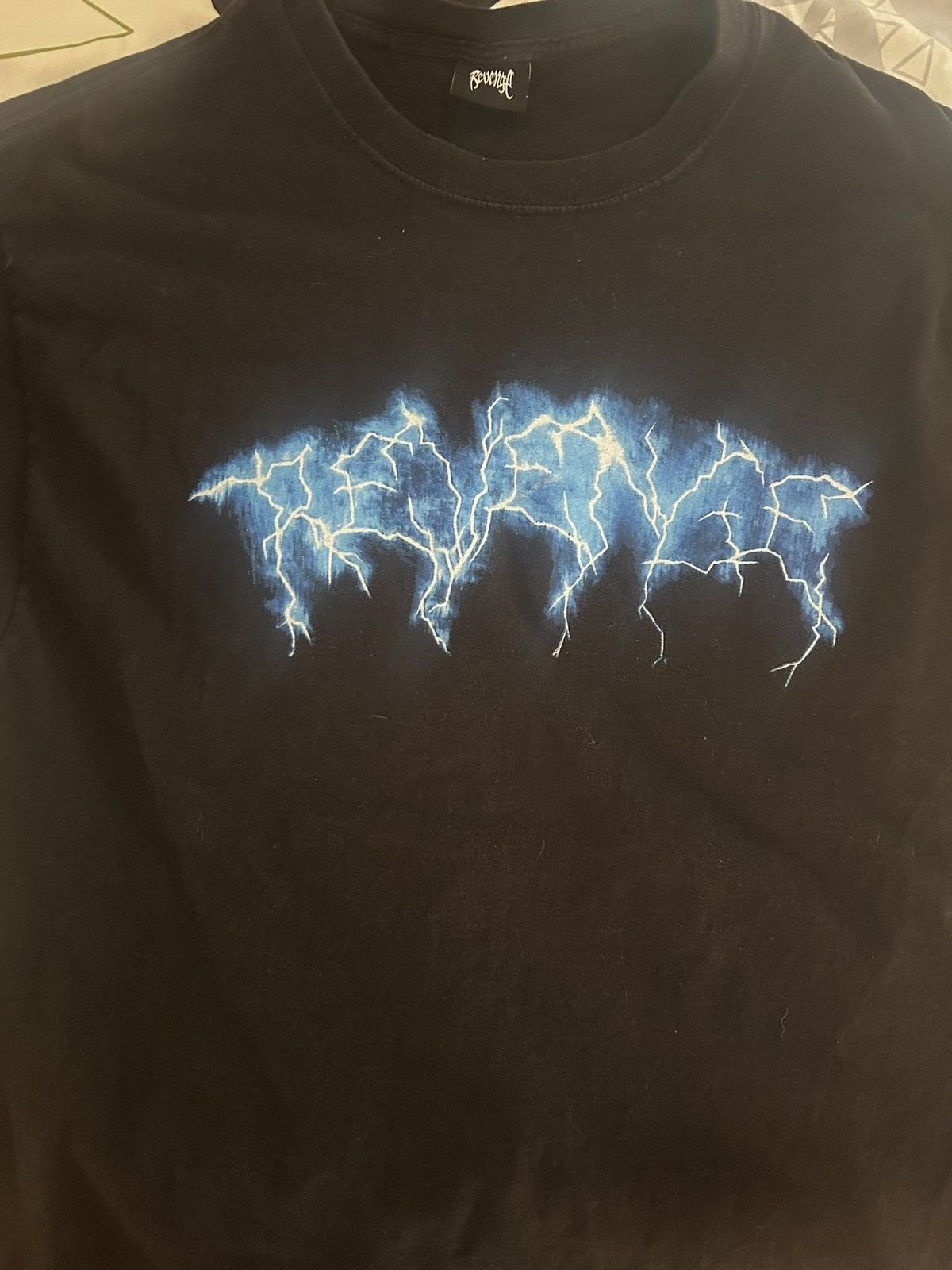 Revenge REVENGE LIGHTNING SCRIPT LOGO TEE XL BLACK Size US XL / EU 56 / 4 - 1 Thumbnail