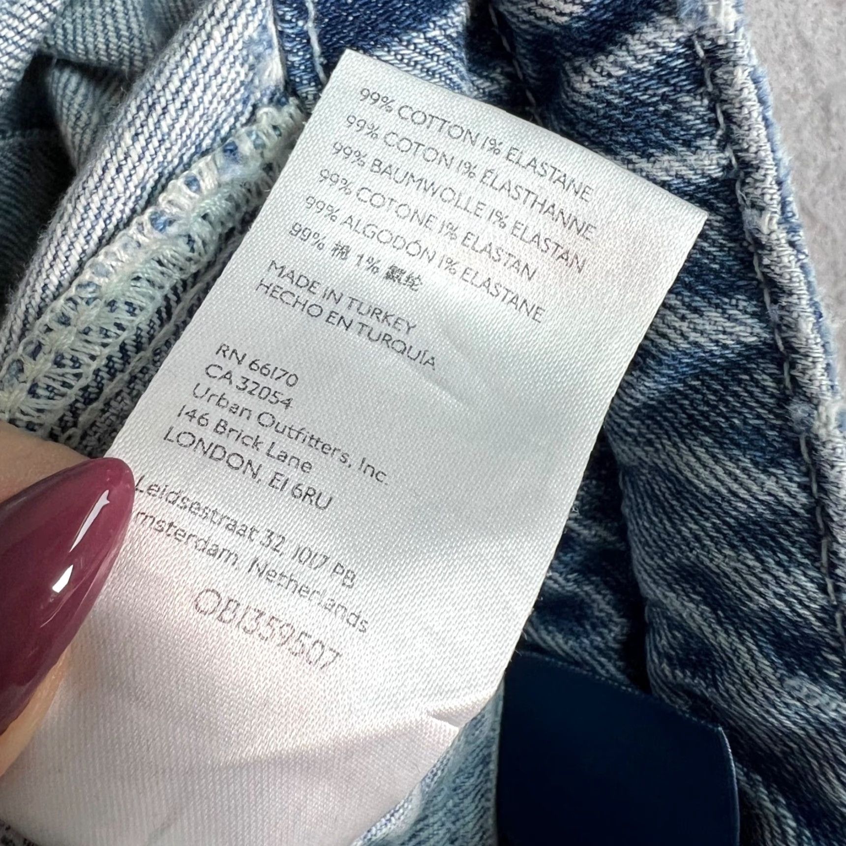 Vintage Pilcro Womens Size 27 High-Waist Tapered Leg Denim Carpenter Jeans Light Blue/Light Wash Size 27" / US 4 / IT 40 - 5 Thumbnail