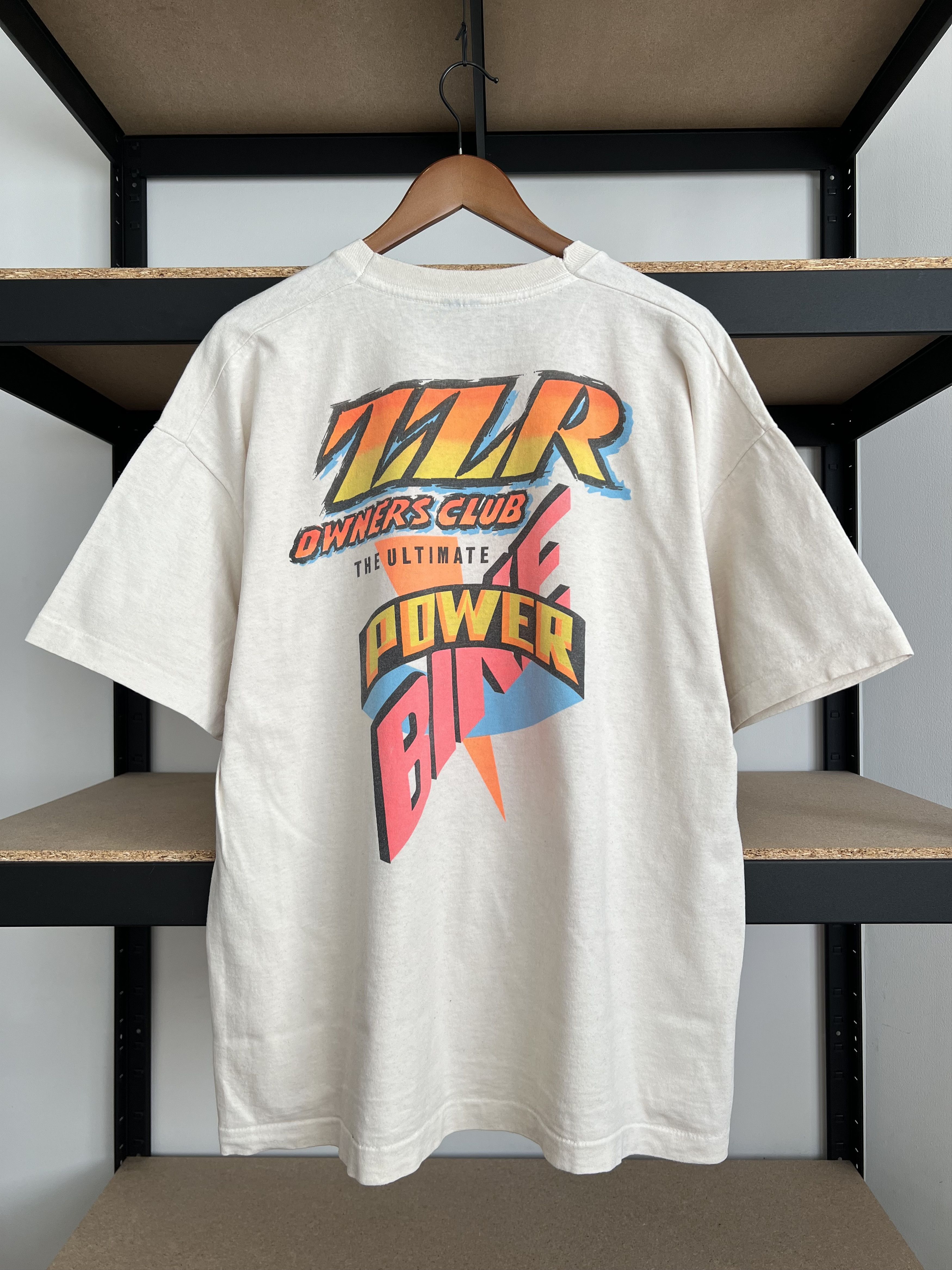 Vintage Vintage 90s Kawasaki ZZR The Ultimate Power Bike Racing Tee Size US XL / EU 56 / 4 - 2 Thumbnail