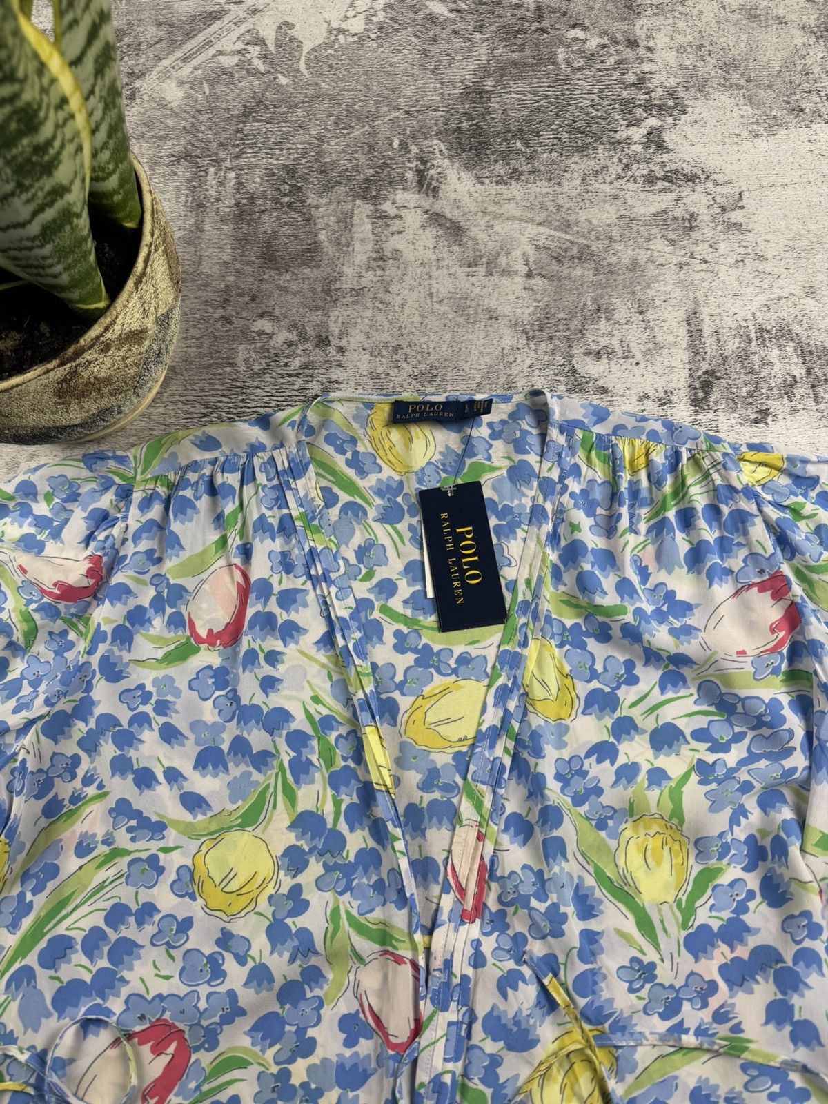 Polo Ralph Lauren NEW Polo Ralph Lauren 2023 Viscose Dress Shirt Blouse Top Size L / US 10 / IT 46 - 8 Thumbnail