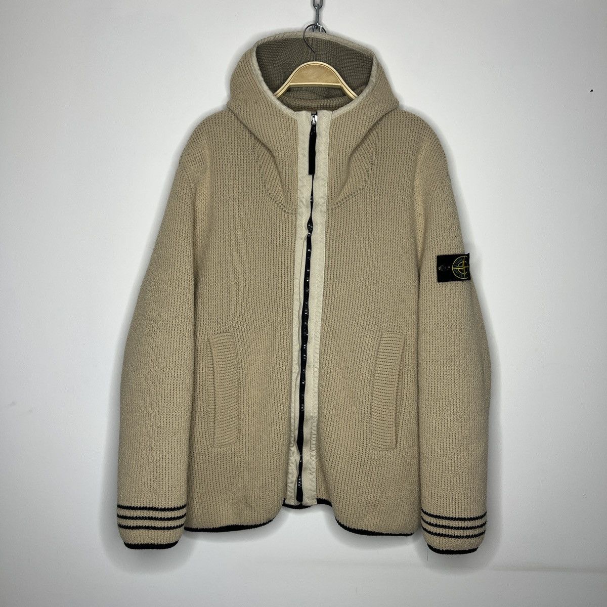 【archive】stone  1998AW ニットフーディー archive】stone island 1998AW ニットフーディー