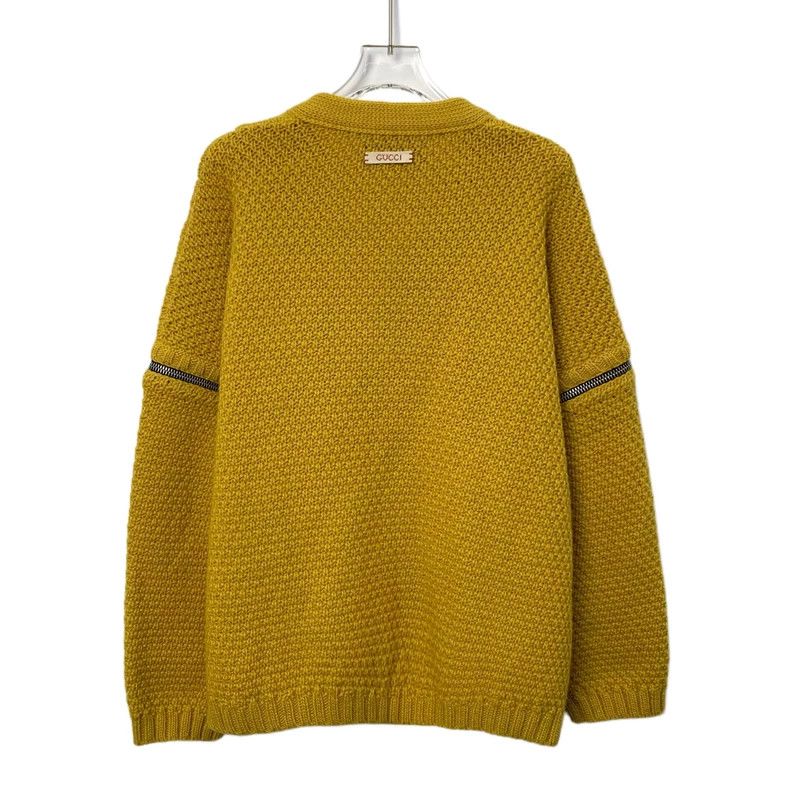 Gucci Gucci Yellow twisted wool V-neck detachable long-sleeved k Size US XS / EU 42 / 0 - 2 Thumbnail