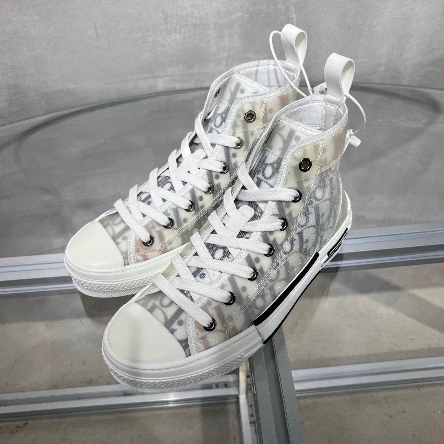 Dior Dior Oblique Monogram High Top Sneakers Women's 36.5 Size US 5.5 / IT 35.5 - 2 Thumbnail