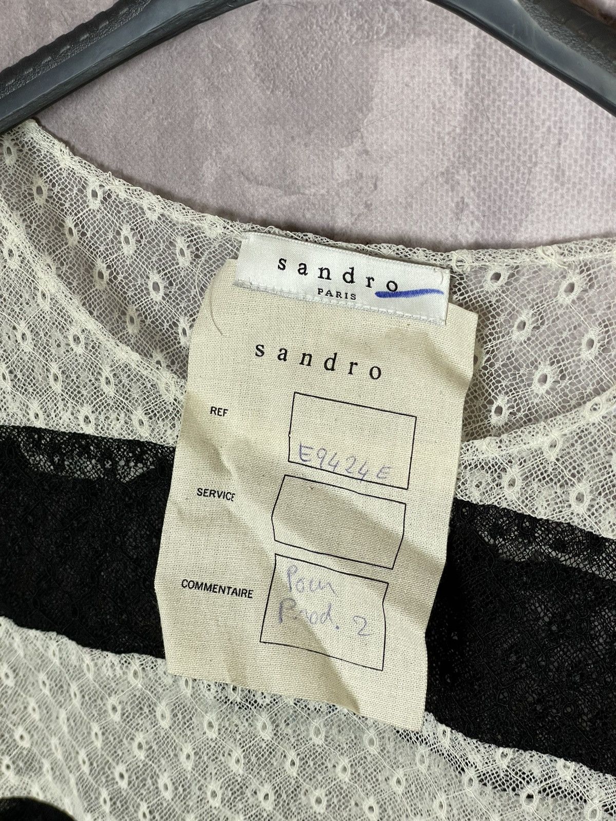 Sandro Sandro Paris Full Printed Button Long Sleeve Premium Shirt Size M / US 6-8 / IT 42-44 - 8 Thumbnail