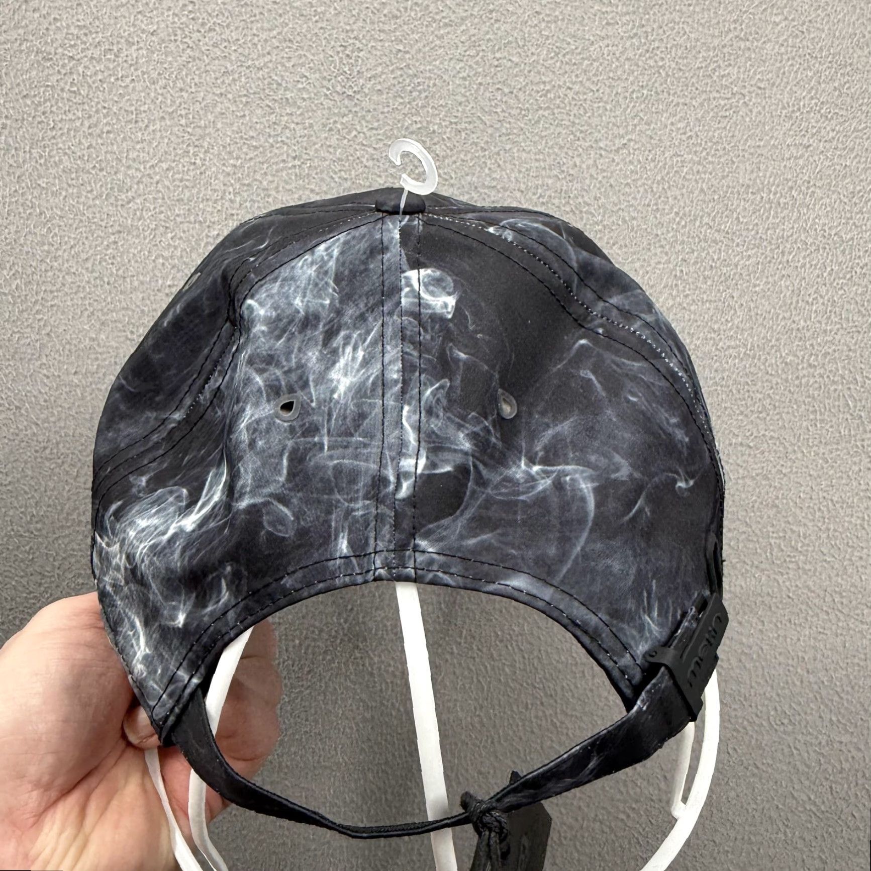 melin Melin Hydro The Legend Smoke Classic Cap Black Adjustable Back Mens Water Resistant Wicking Breathable Baseball Hat 7 1/4 Size ONE SIZE - 3 Thumbnail