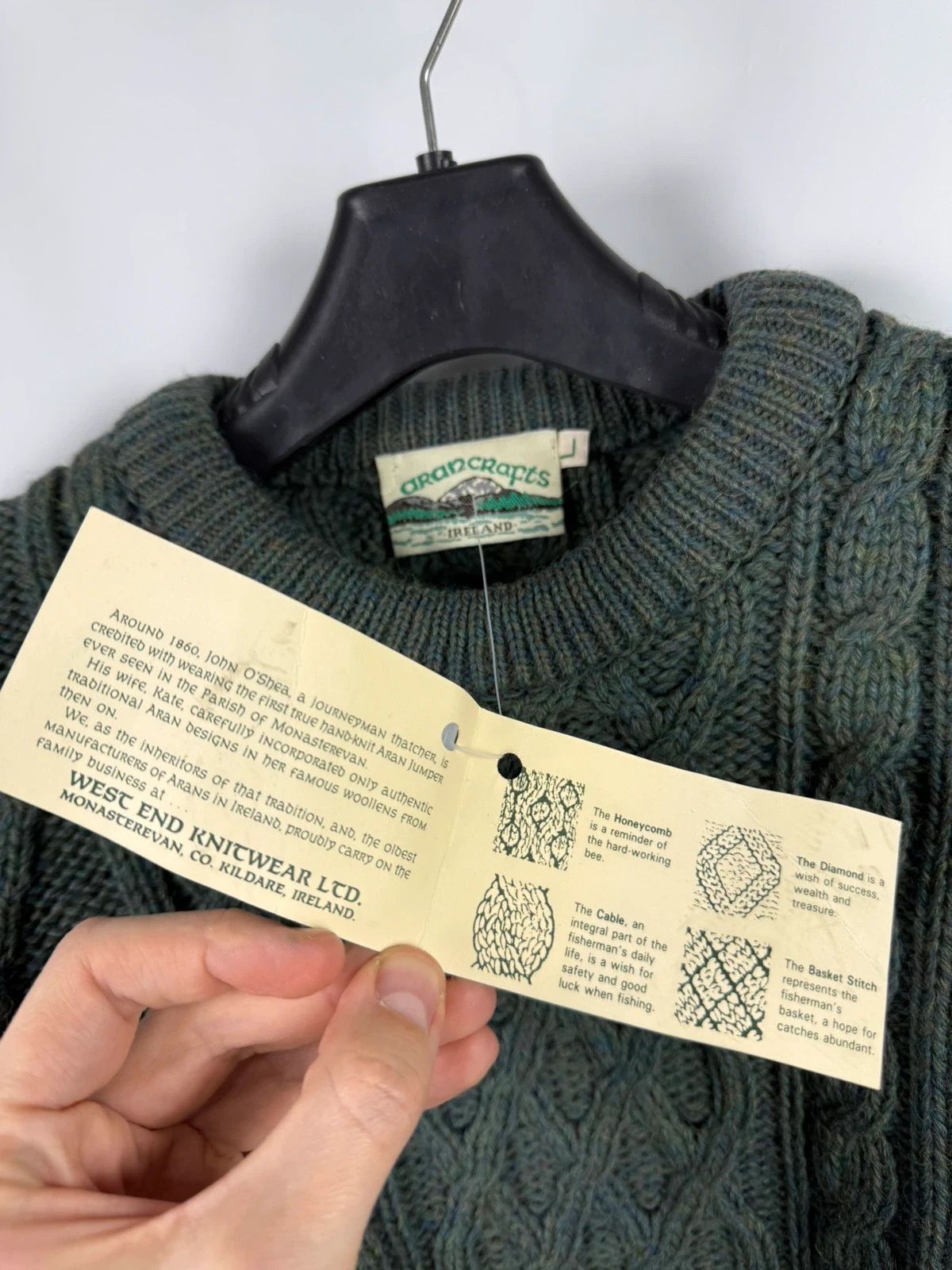 Aran Crafts Aran Crafts Ireland Wool Sweater Men size L Size US L / EU 52-54 / 3 - 6 Thumbnail