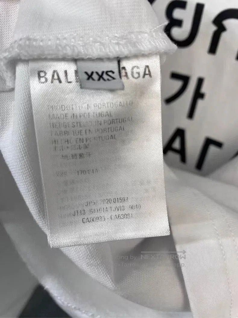 Balenciaga Balenciaga Seven-Language Short Sleeve Tee. Size US XXS / EU 40 - 4 Thumbnail