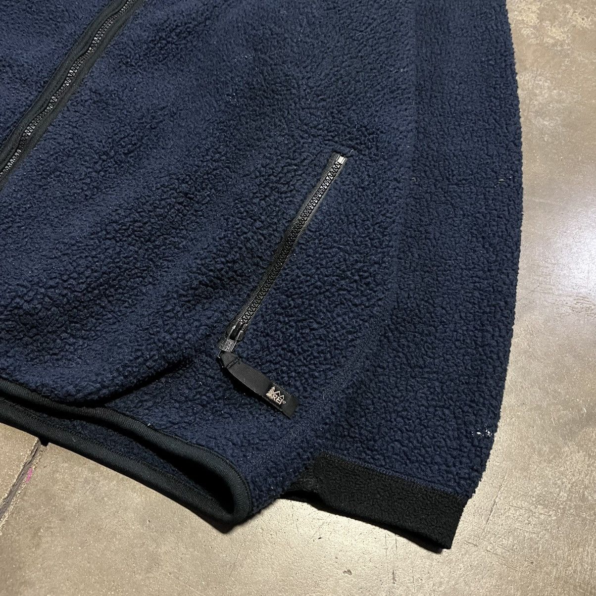 Rei Vintage REI Fleece Jacket Zip Up Deep Pile Sherpa 90s USA Size US XL / EU 56 / 4 - 3 Thumbnail