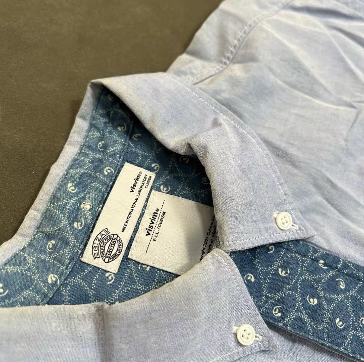 Visvim Visvim 13AW Cravat Shirt Indigo Pizi (Giza) J16 Size US XS / EU 42 / 0 - 3 Thumbnail