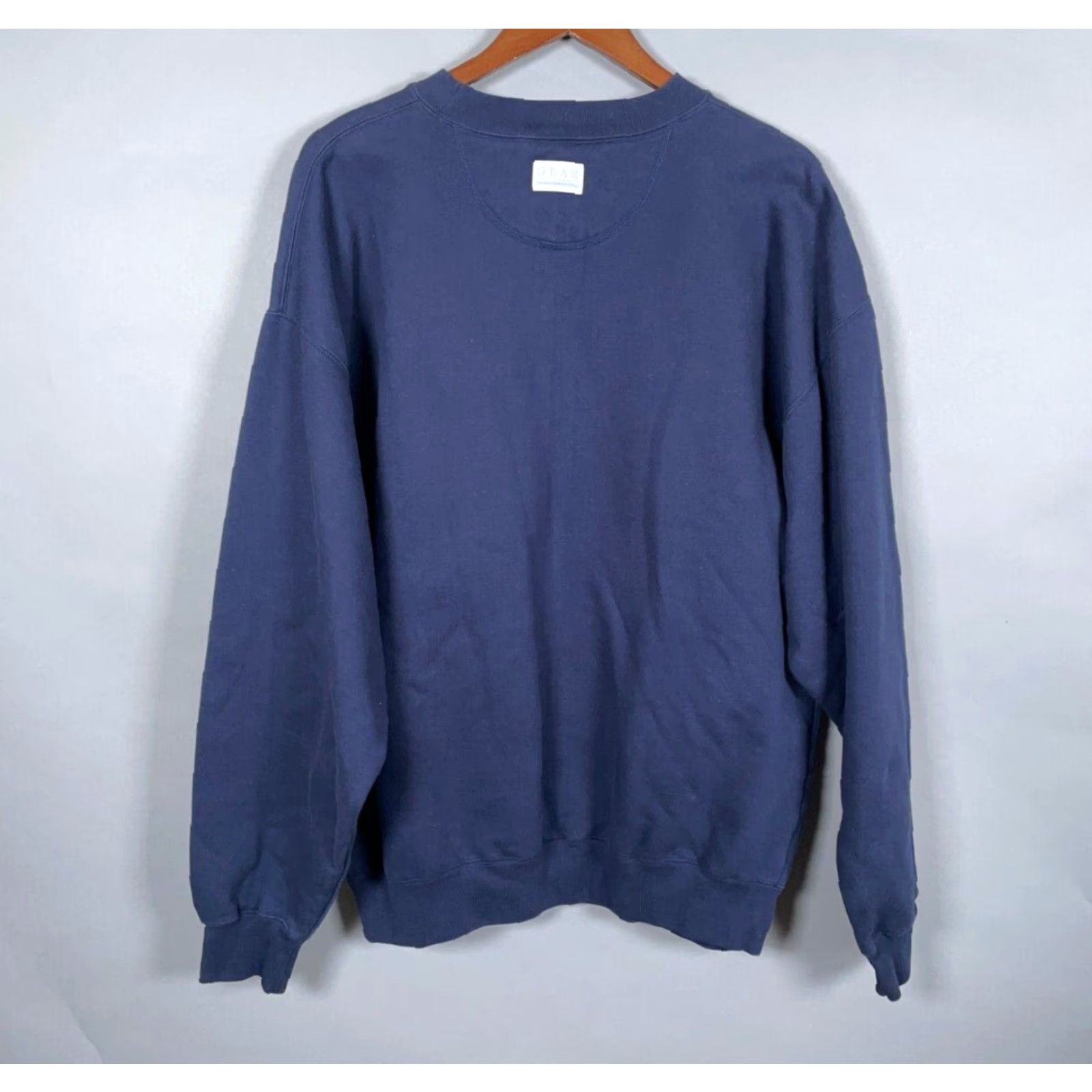 Vintage VINTAGE US Air Force Mom Sweatshirt Gear for Sports Adult XL Dark Blue Heavyweight Cotton-Blend Fleece Raglan Sleeve Crew Neck Pullover Women Size XL / US 12-14 / IT 48-50 - 3 Thumbnail