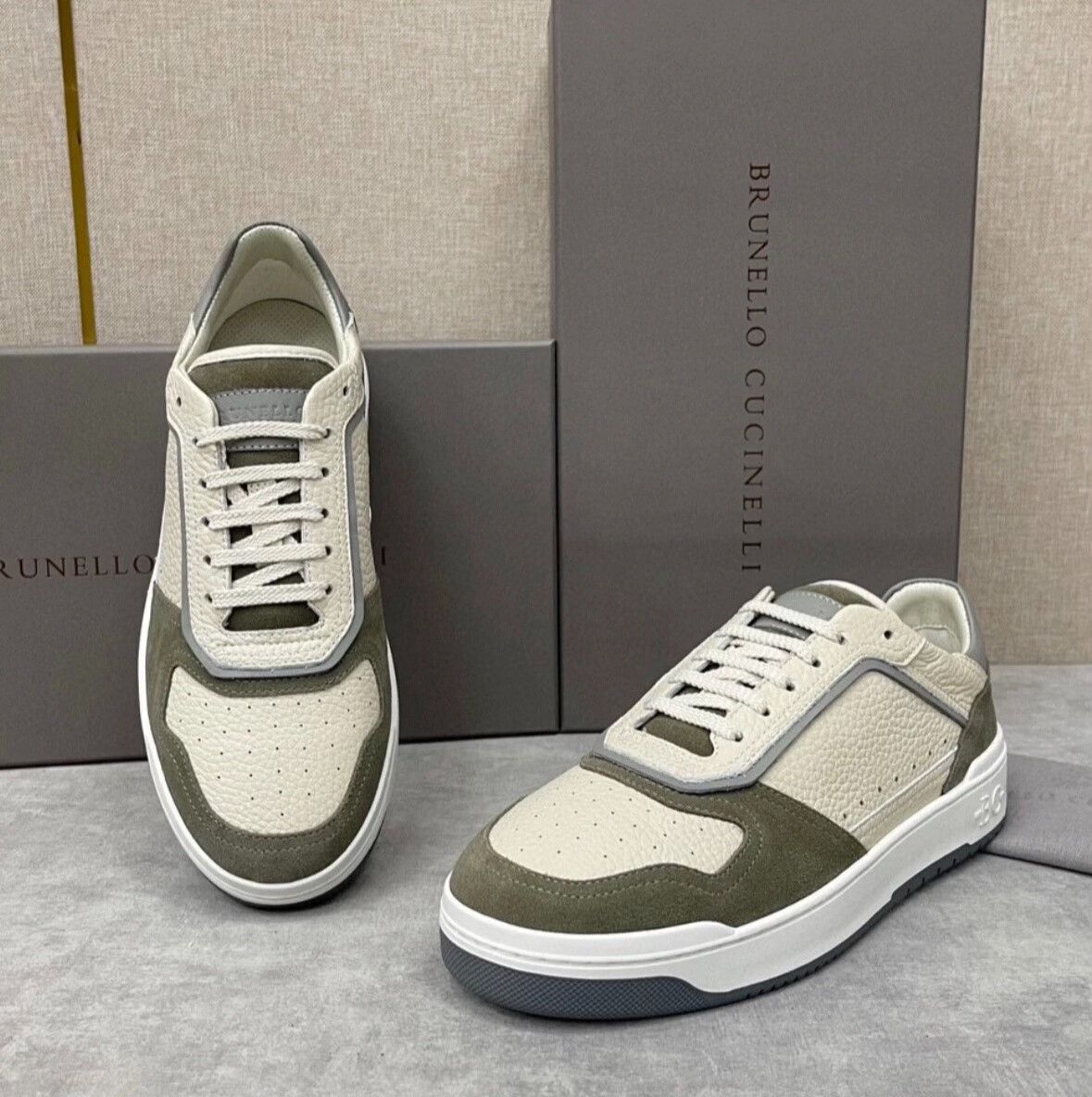 Brunello Cucinelli Brunello Cucinelli Men's Retro Sneakers Size US 6 / EU 39 - 1 Thumbnail