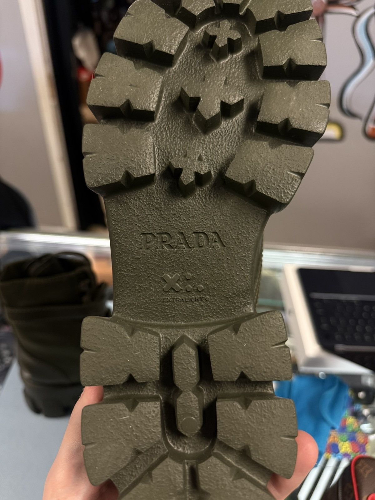 Prada Prada High Top Green Combat Boots Size 39 NEW $1750 Retail Size US 9 / IT 39 - 19 Thumbnail