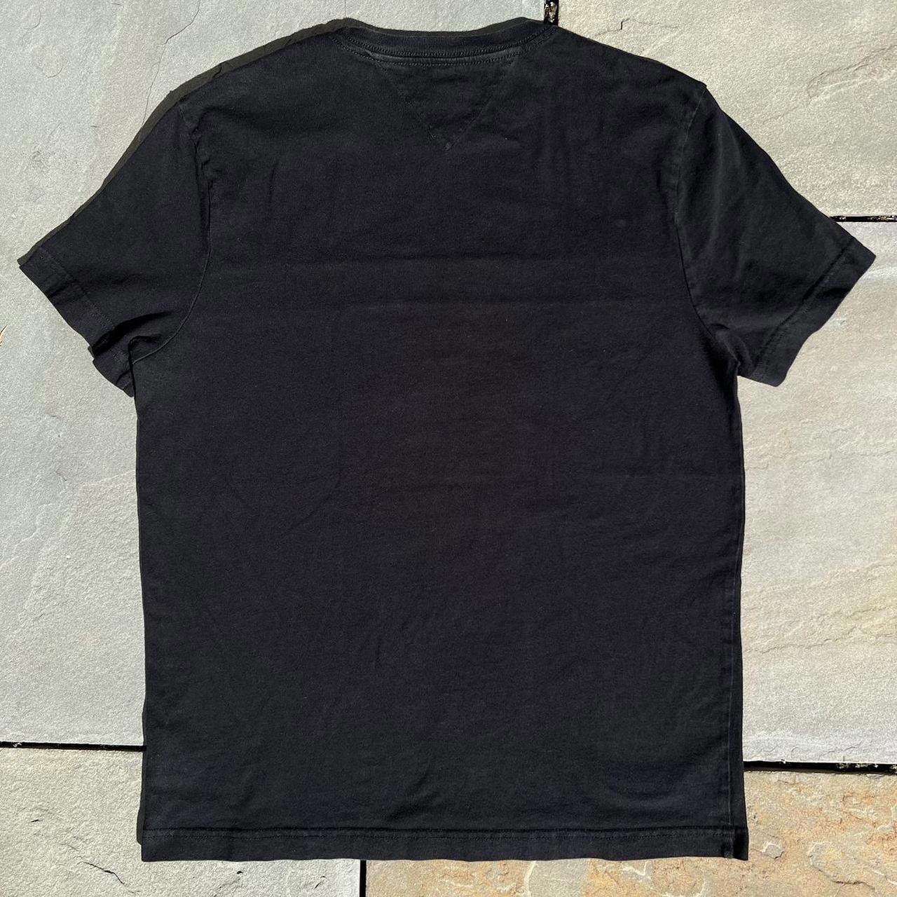 Tommy Hilfiger Y2K Tommy Hilfiger Chest Stripe Black T-Shirt Size US M / EU 48-50 / 2 - 2 Thumbnail