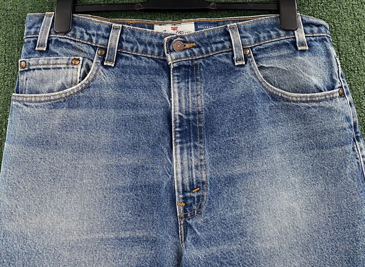 Levi's Vintage 90’s Levi’s 540 Relaxed Fit Brown Tab Jeans 35x28 Size US 35 - 2 Thumbnail
