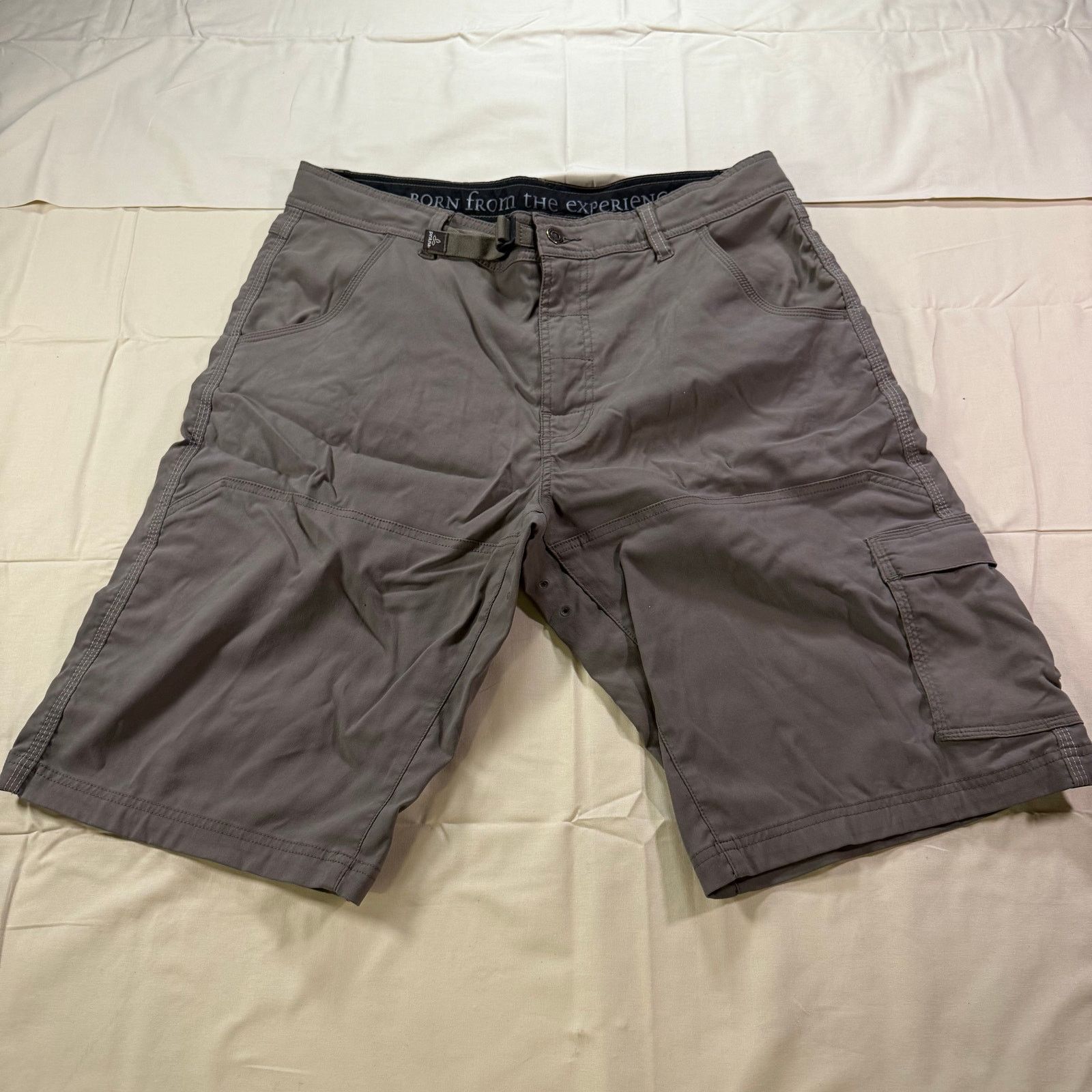 Prana Prana Stretch Zion Shorts Mens L Gray Cargo Hiking Quick Dry Size US 26 / EU 42 - 2 Thumbnail