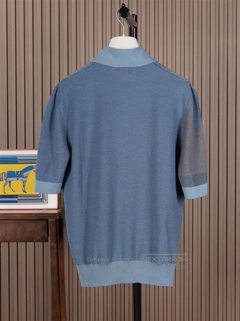 Hermes Hermes Saddle Chain Knit Short Sleeve Polo Size US M / EU 48-50 / 2 - 3 Thumbnail