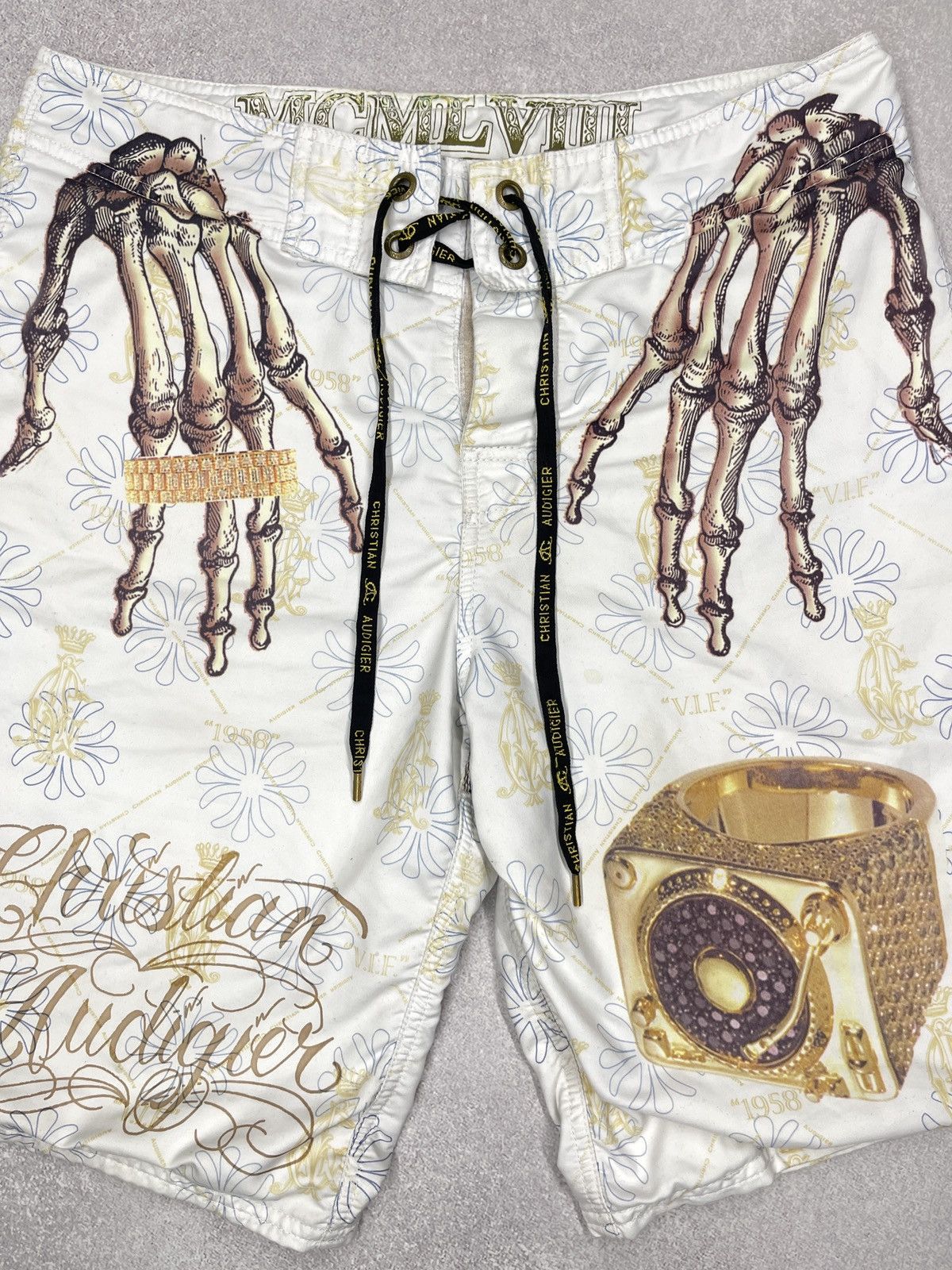 Christian Audigier Christian Audigier Skull Bones Shorts Ed Hardy Full Print Size US 32 / EU 48 - 11 Thumbnail