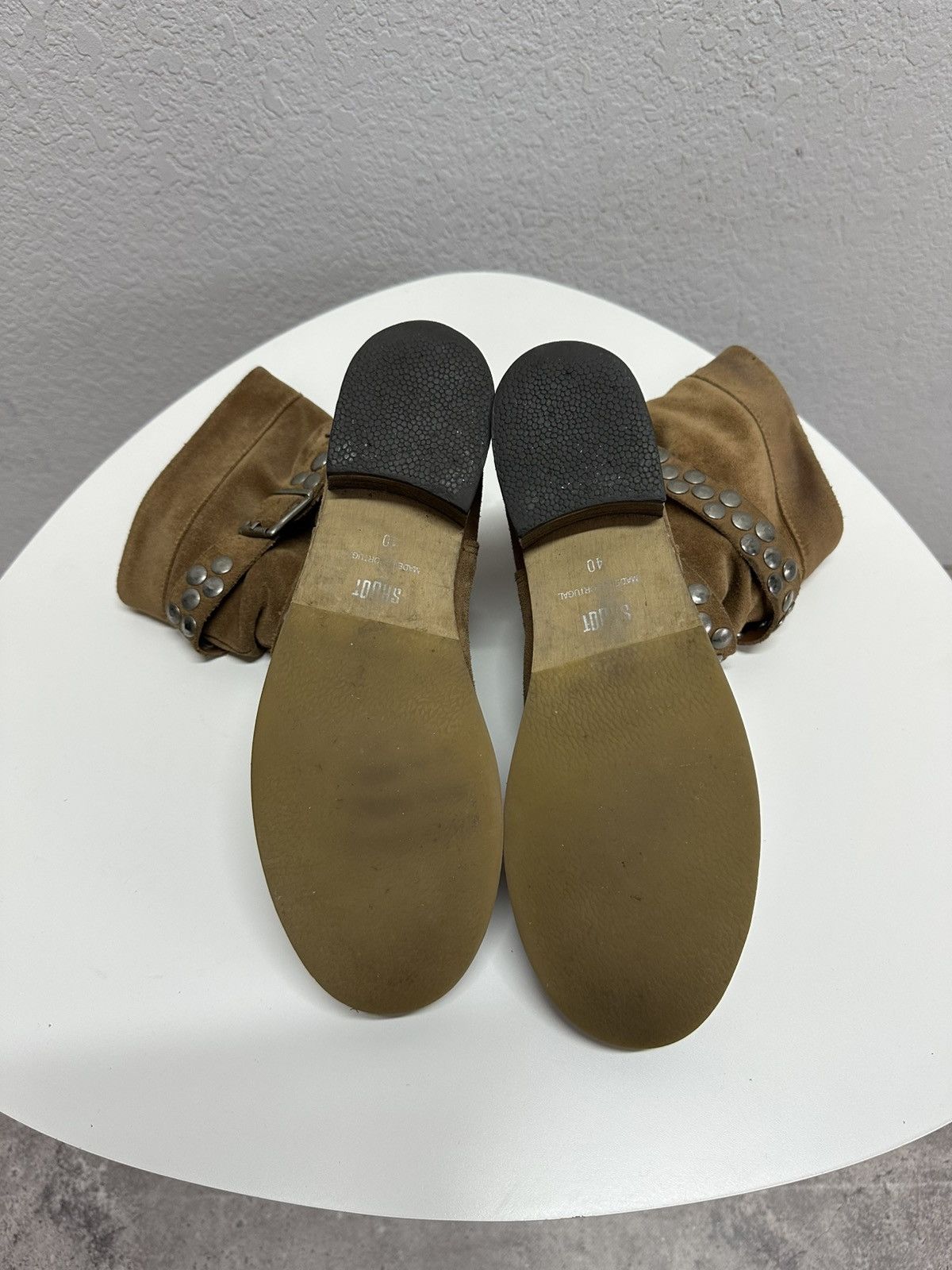 Japanese Brand Vintage AS98 Style Suede Leather Buckle Boots Shoes Biker Size US 7.5 / EU 40-41 - 9 Thumbnail
