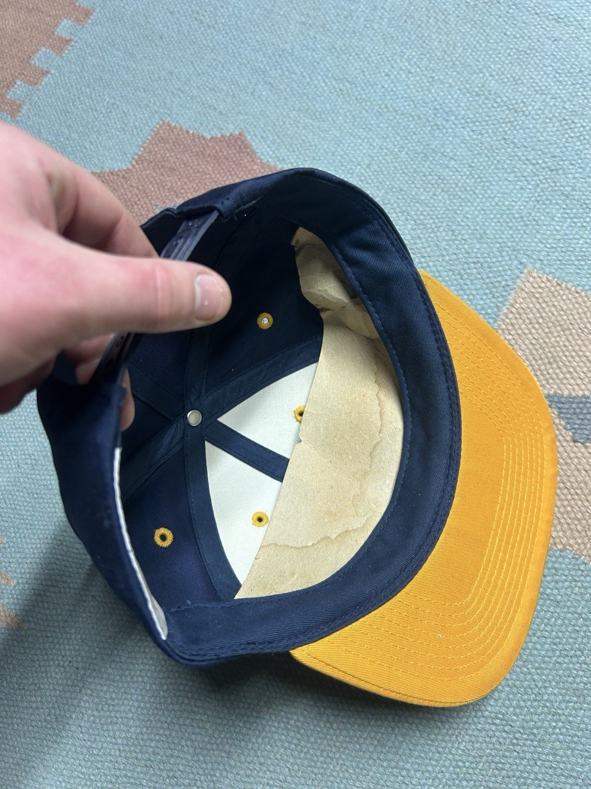 Vintage Vtg 90s snapback hat University of Michigan wolverines NCAA Size ONE SIZE - 7 Thumbnail