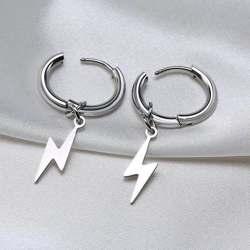 Japanese Brand × Vintage 1Pair Lightning Charm Earrings Size ONE SIZE - 3 Thumbnail