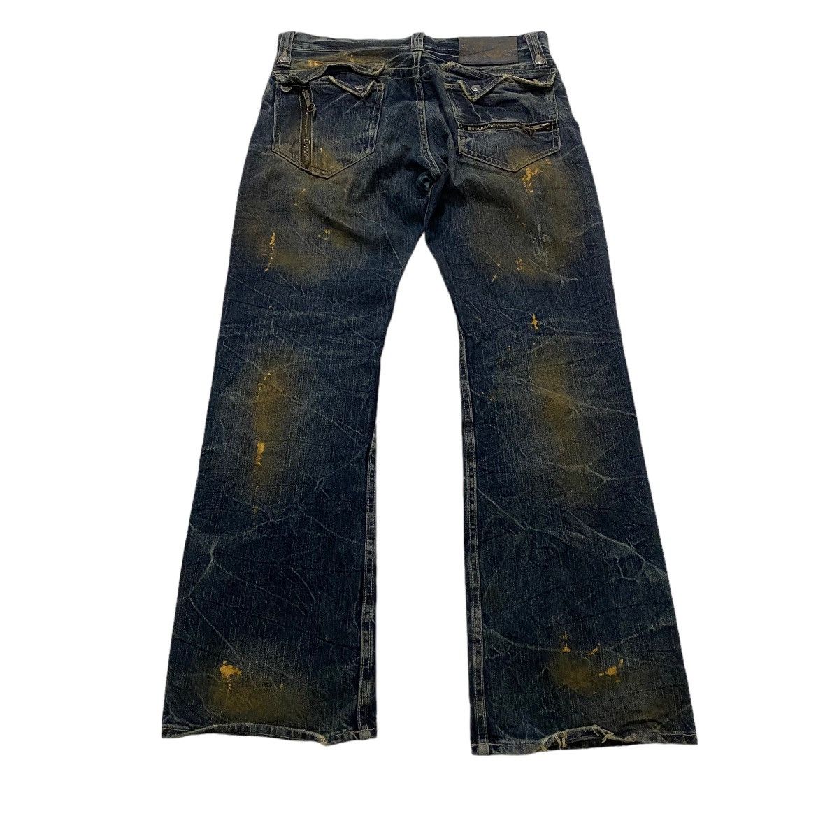 If Six Was Nine ☀️Nice design flare jeans multi zipper pocket Size US 34 / EU 50 - 2 Thumbnail