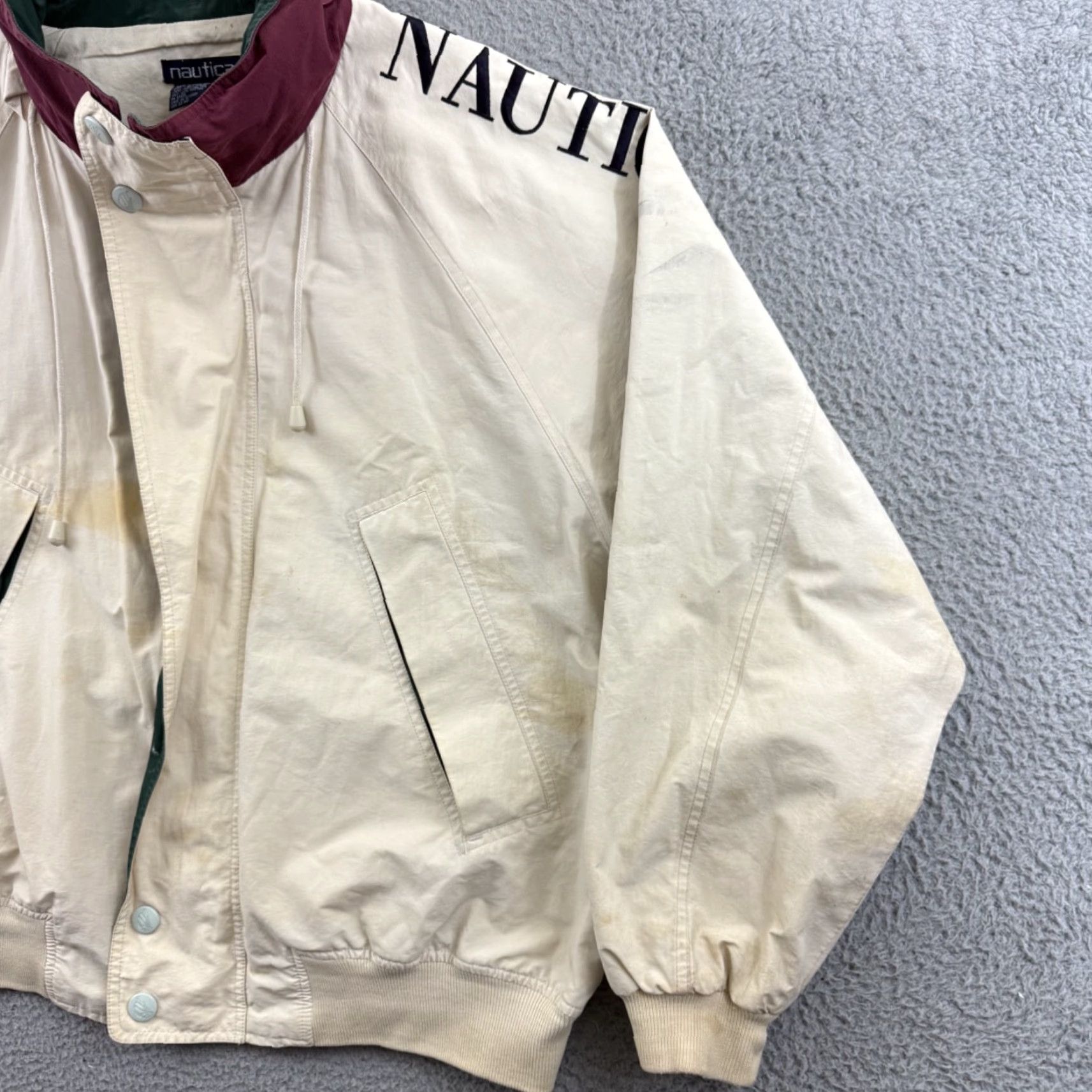Nautica VINTAGE Nautica Jacket Mens XL 90s Challenge J-Class Sailing Hooded Zip Outdoor Windbreaker Size US XL / EU 56 / 4 - 6 Thumbnail