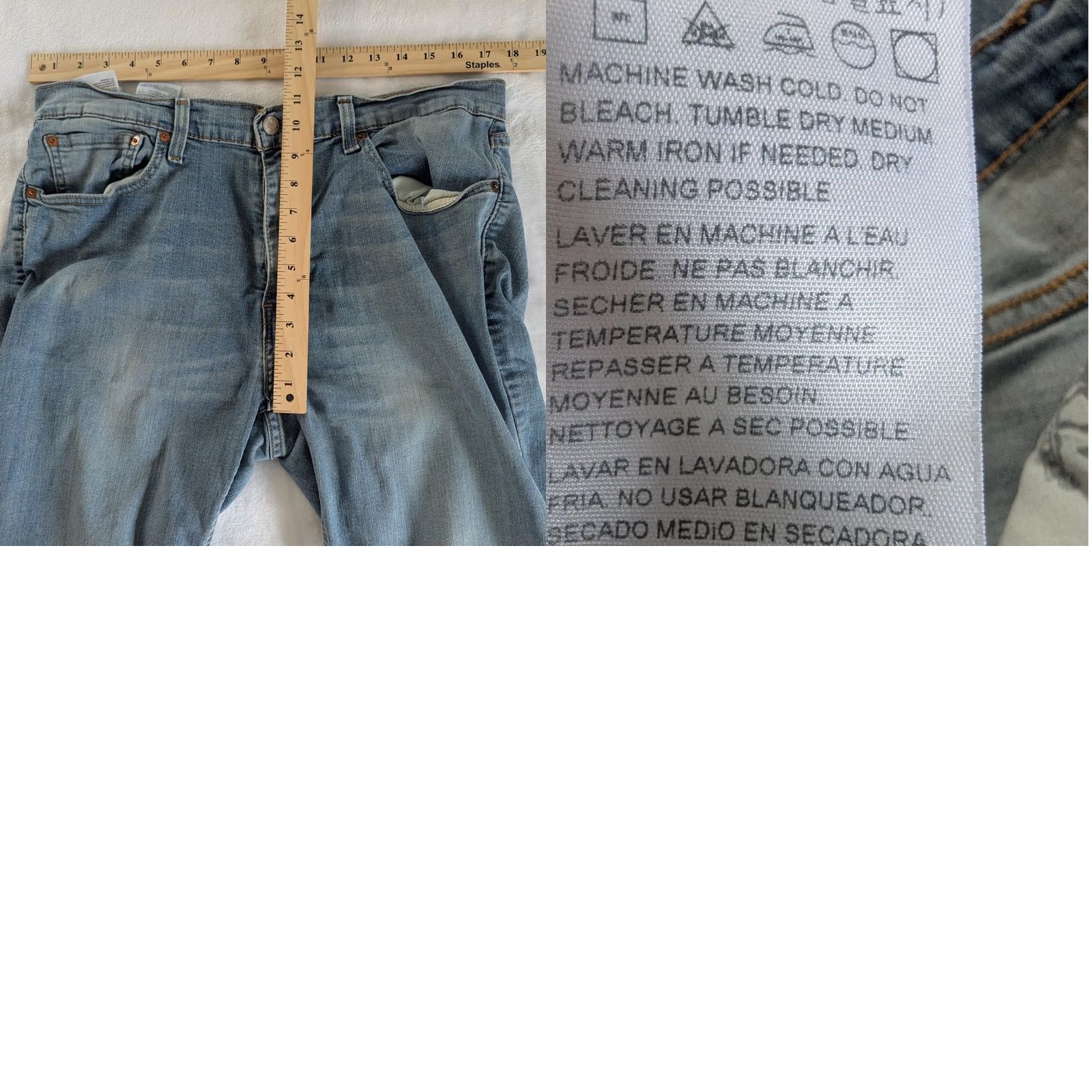 Vintage Levi Strauss 541 Athletic Fit Jeans Mens W36 L32 Blue Denim Straight Leg Pants Size US 36 / EU 52 - 8 Thumbnail