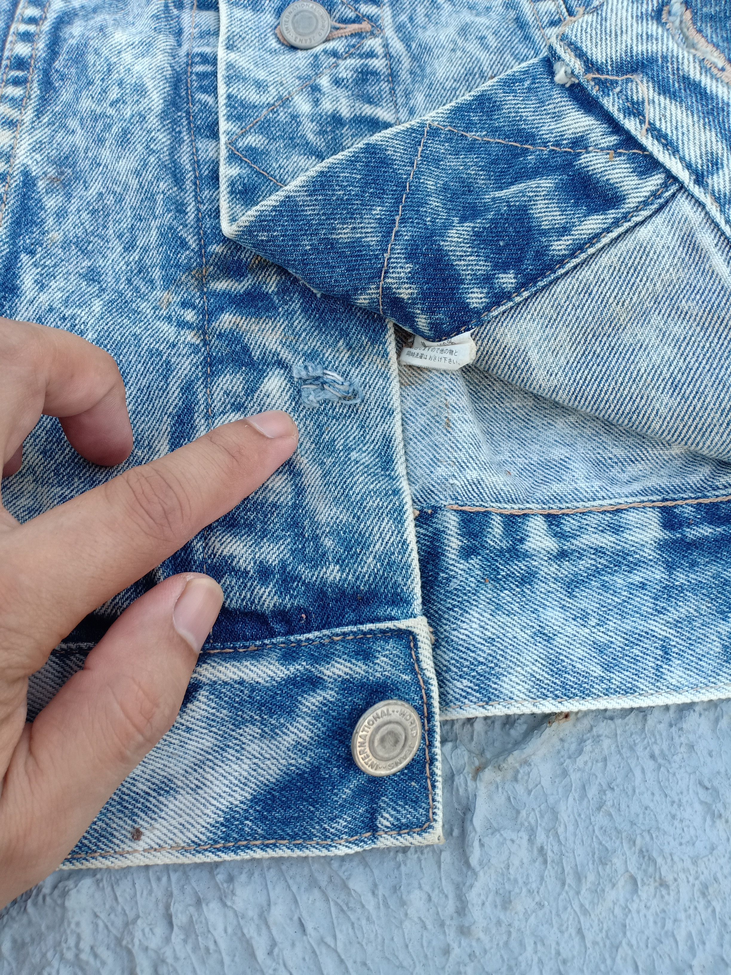 Vintage G.L HEART acid wash jacket Size US L / EU 52-54 / 3 - 7 Thumbnail