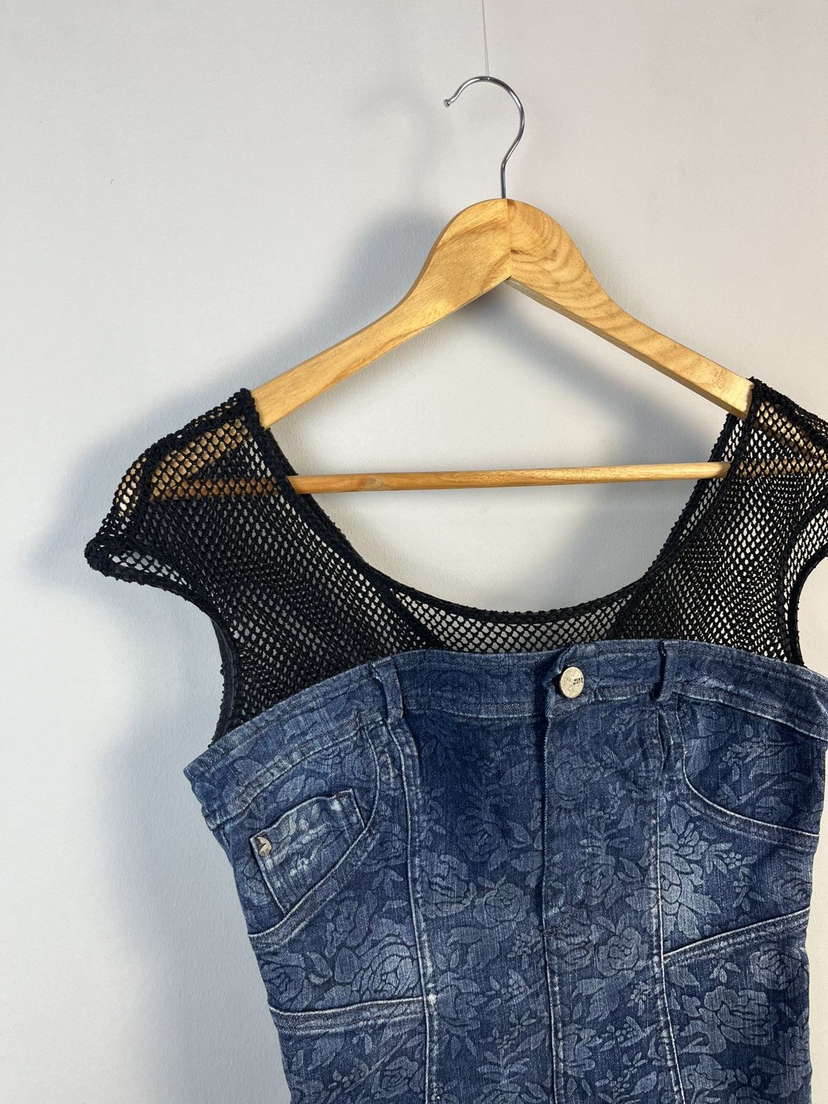 Miss Sixty Miss Sixty Y2K Denim Cotton Mini Dress Made in Italy Size S / US 4 / IT 40 - 2 Thumbnail