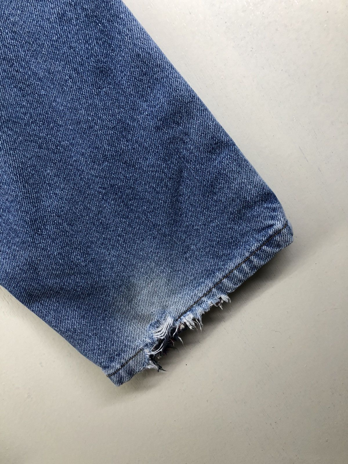 L.L. Bean Vintage L.L. Bean Lined Distressed Faded Blue Jeans Size US 31 - 22 Thumbnail