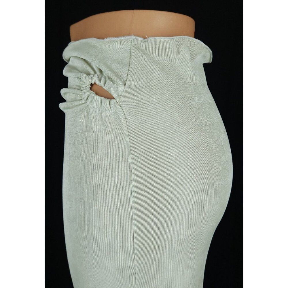 TYRELL Tyrell Stretch Jersey Maxi Skirt Size XL Green SSENSE Size 38" / US 16 / IT 52 - 4 Thumbnail