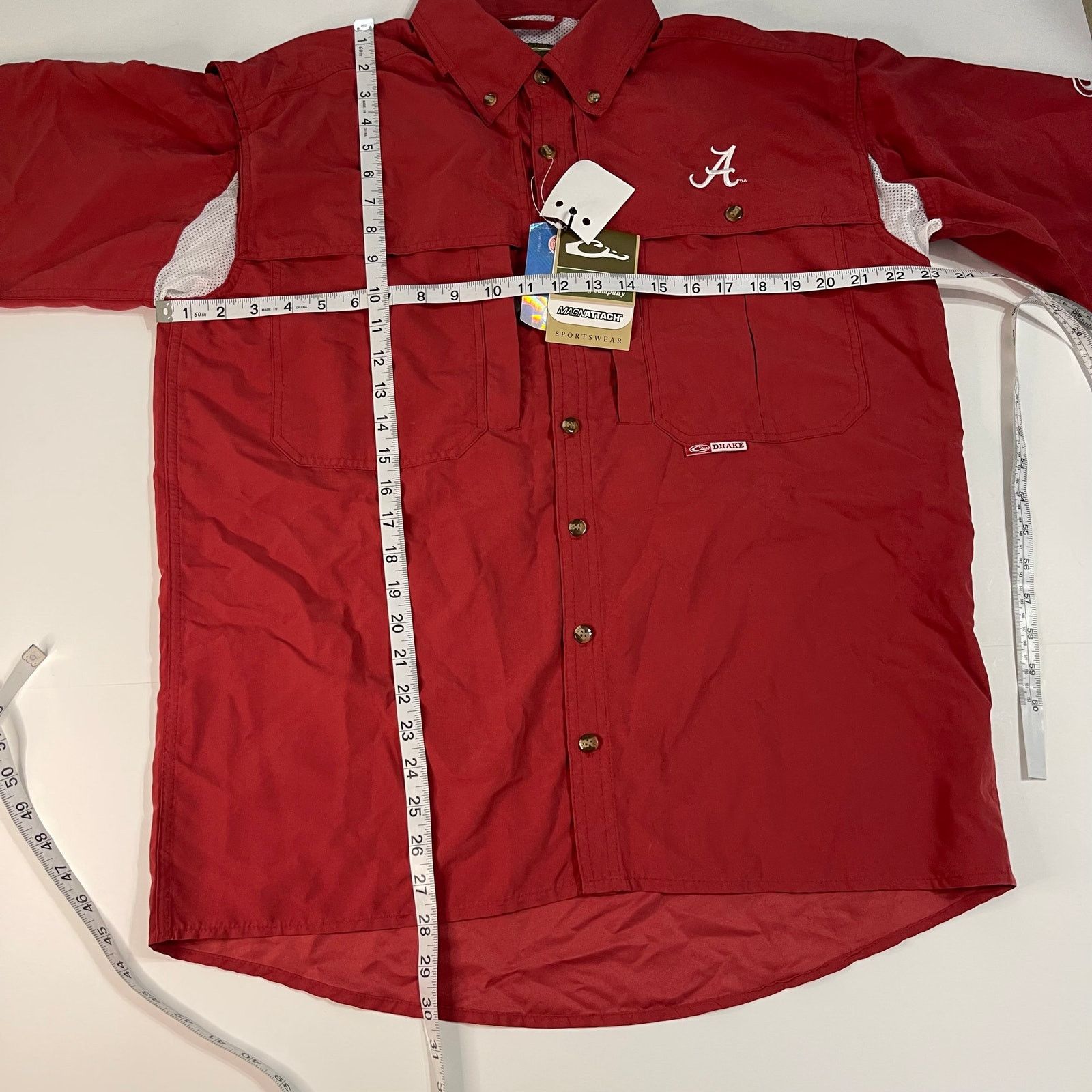 Drake Drake's Alabama Waterfowl Short Sleeve Crimson Shirt, S Size US S / EU 44-46 / 1 - 6 Thumbnail