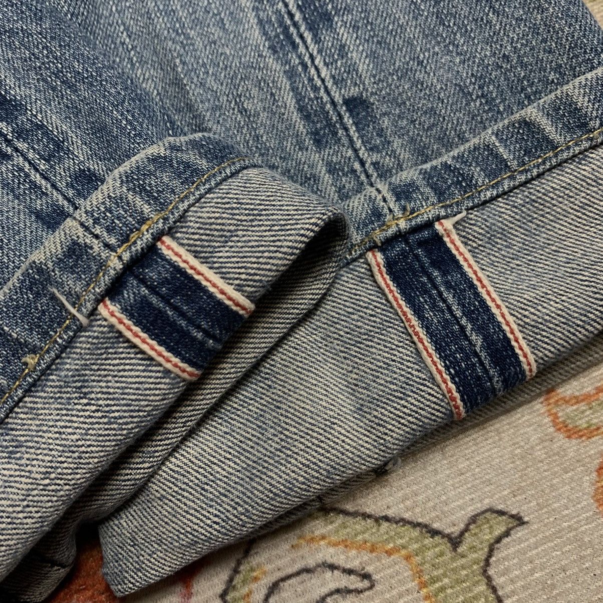 Edwin vintage 90s Edwin 505 distressed selvedge redline jeansdenim Size US 30 / EU 46 - 4 Thumbnail