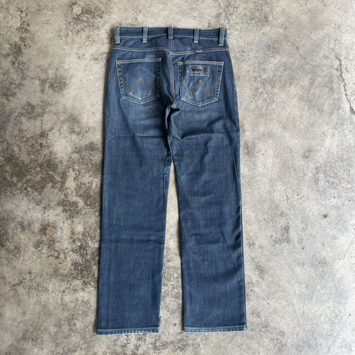 Wrangler 🔥Vintage Wrangler Stoned Washed Ripped Distress Denim Jeans Size US 31 - 4 Thumbnail