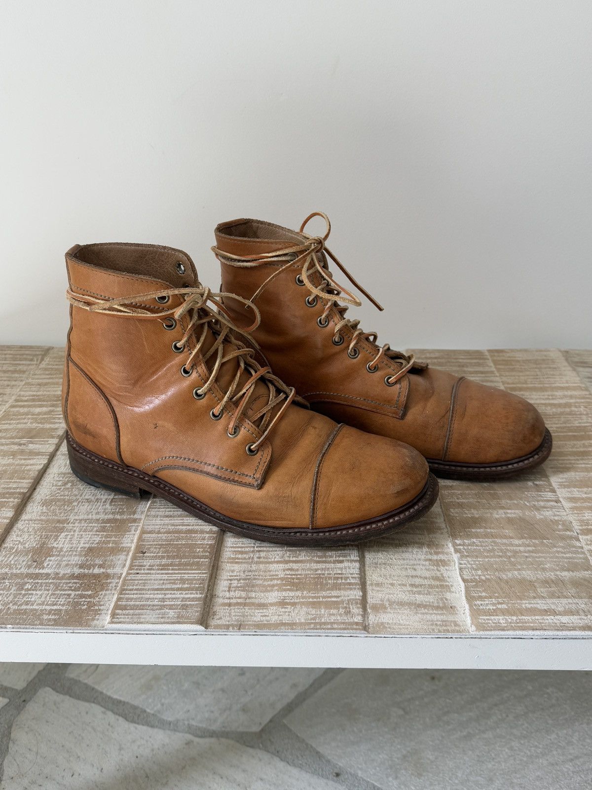 Other Lanona - Porter Boots - Honey Leather - 10.5 D Size US 10.5 / EU 43-44 - 4 Thumbnail