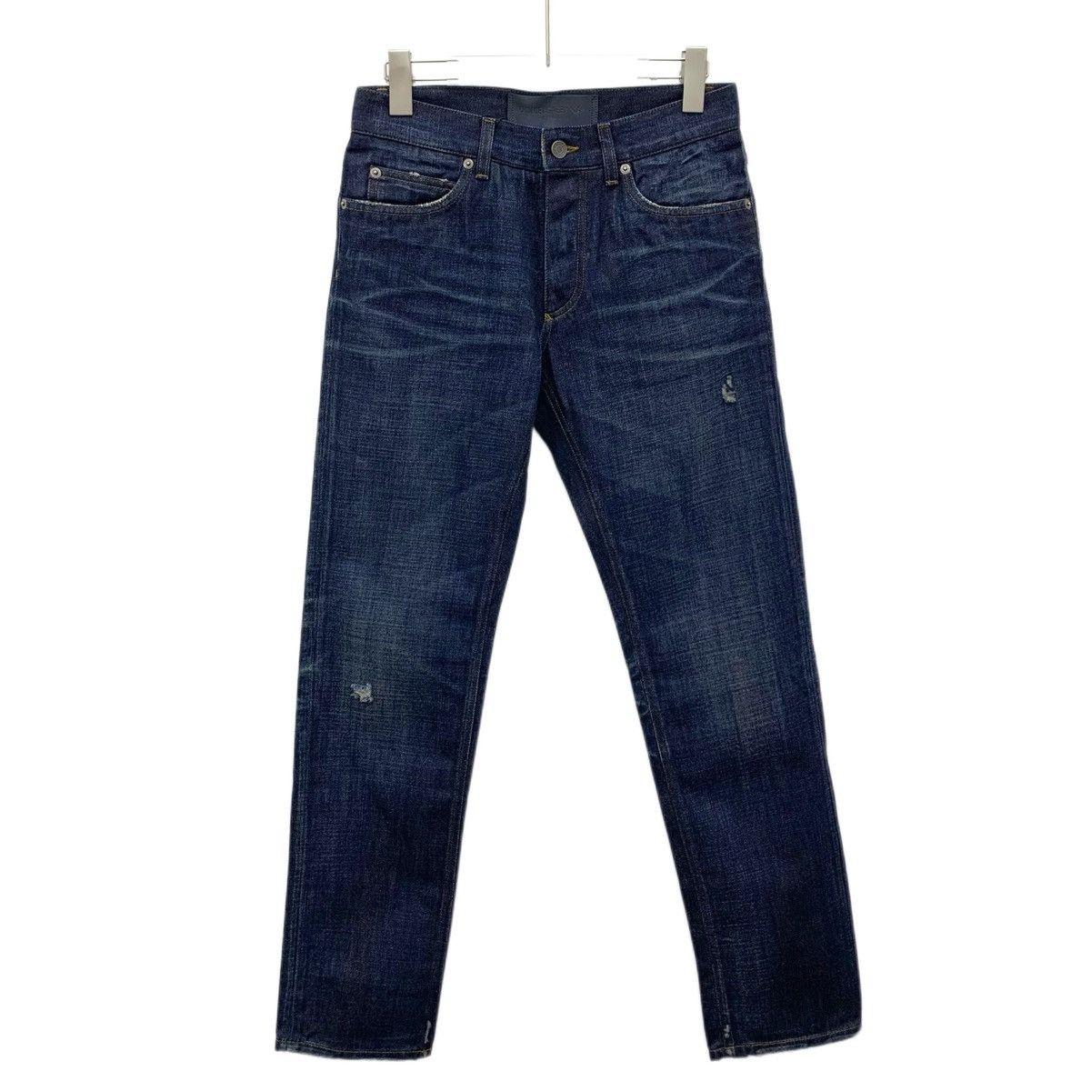 Dolce & Gabbana Dolce Gabbana Dark Blue Vintage Distressed Denim Pants K26WX Size US 30 / EU 46 - 1 Thumbnail