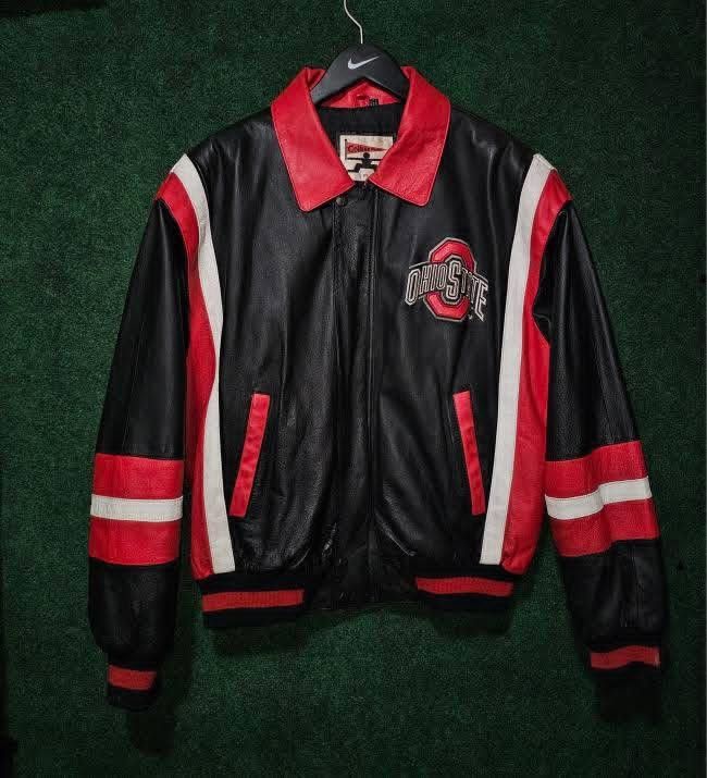Vintage Vintage Ohio State leather jacket Size US L / EU 52-54 / 3 - 1 Thumbnail